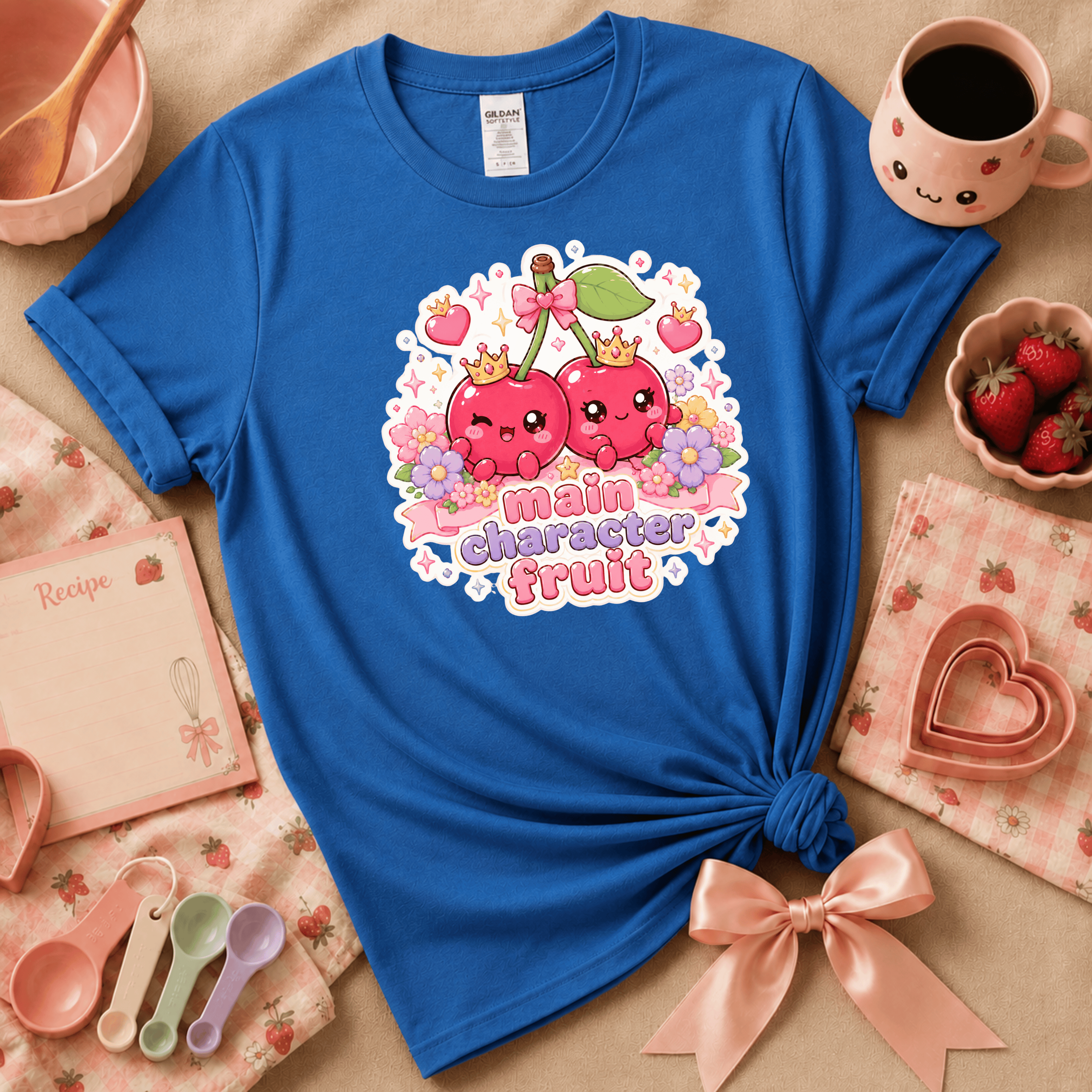 Main Character Fruit | Cute Food Graphic T-Shirt