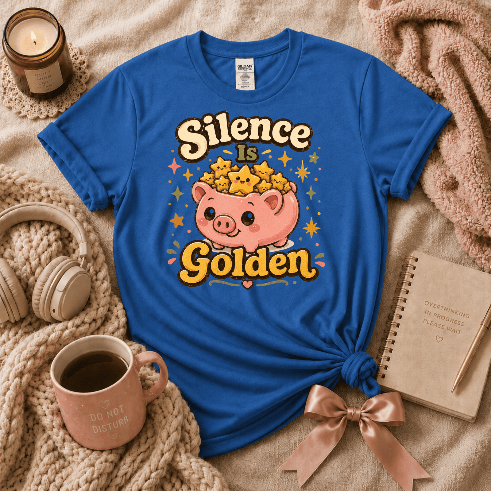 Silence Is Golden | Funny Introvert Graphic T-Shirt