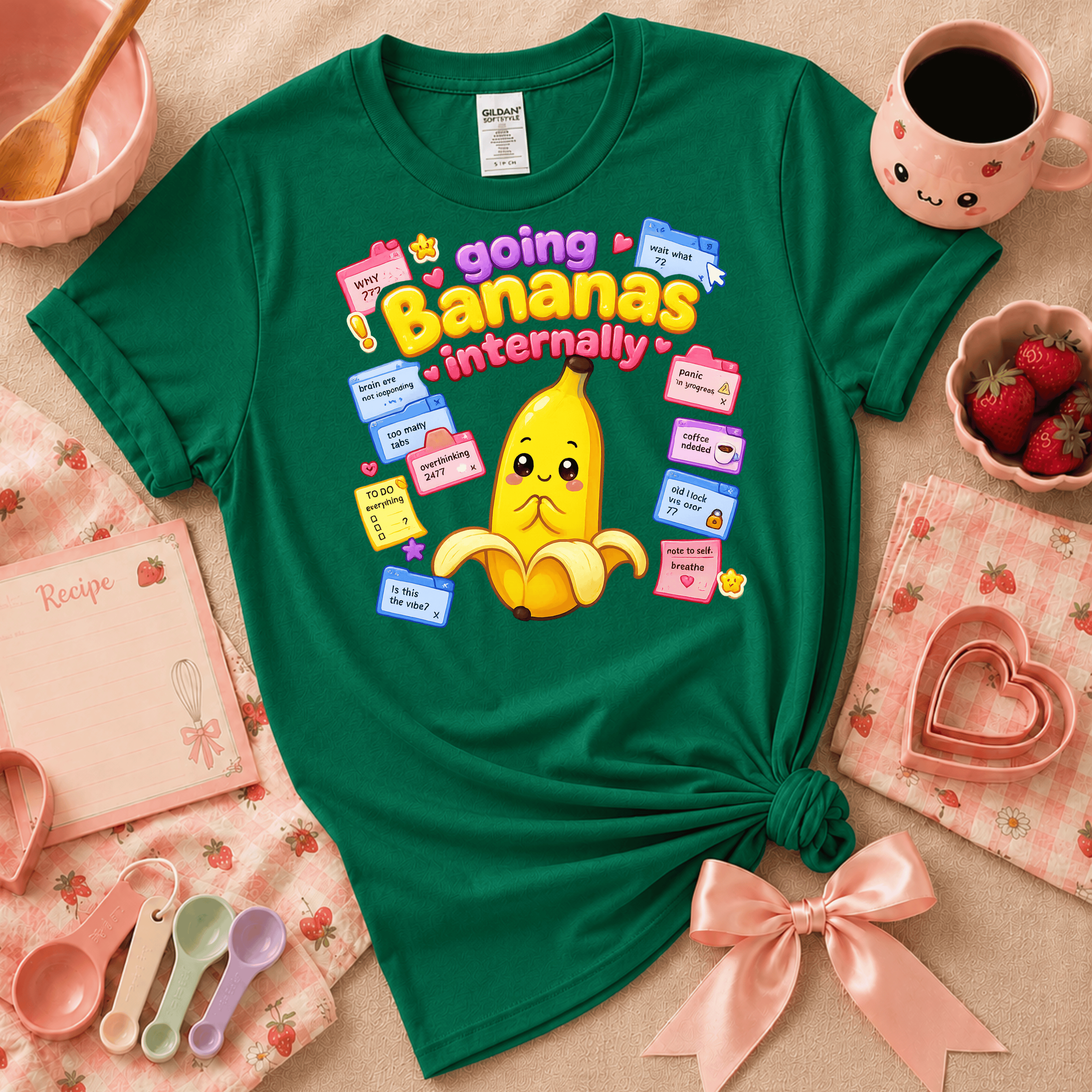 Going Bananas | Cute Food Graphic T-Shirt