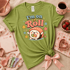 I'm On A Roll | Cute Food Graphic T-Shirt