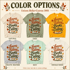 Leaves Are Falling Premium T-Shirt color chart: Natural, Sage, Gold, Athletic Heather, Mint, Vintage White
