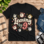 Leaving by 9 Premium T-Shirt in vintage black, flat lay