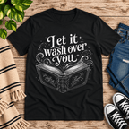 Let It Wash Over You Premium T-Shirt in vintage black, flat lay