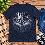 Let It Wash Over You Premium T-Shirt in navy, flat lay