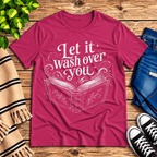 Let It Wash Over You Premium T-Shirt in berry, flat lay