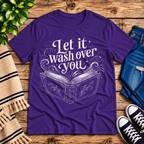 Let It Wash Over You Premium T-Shirt in team purple, flat lay