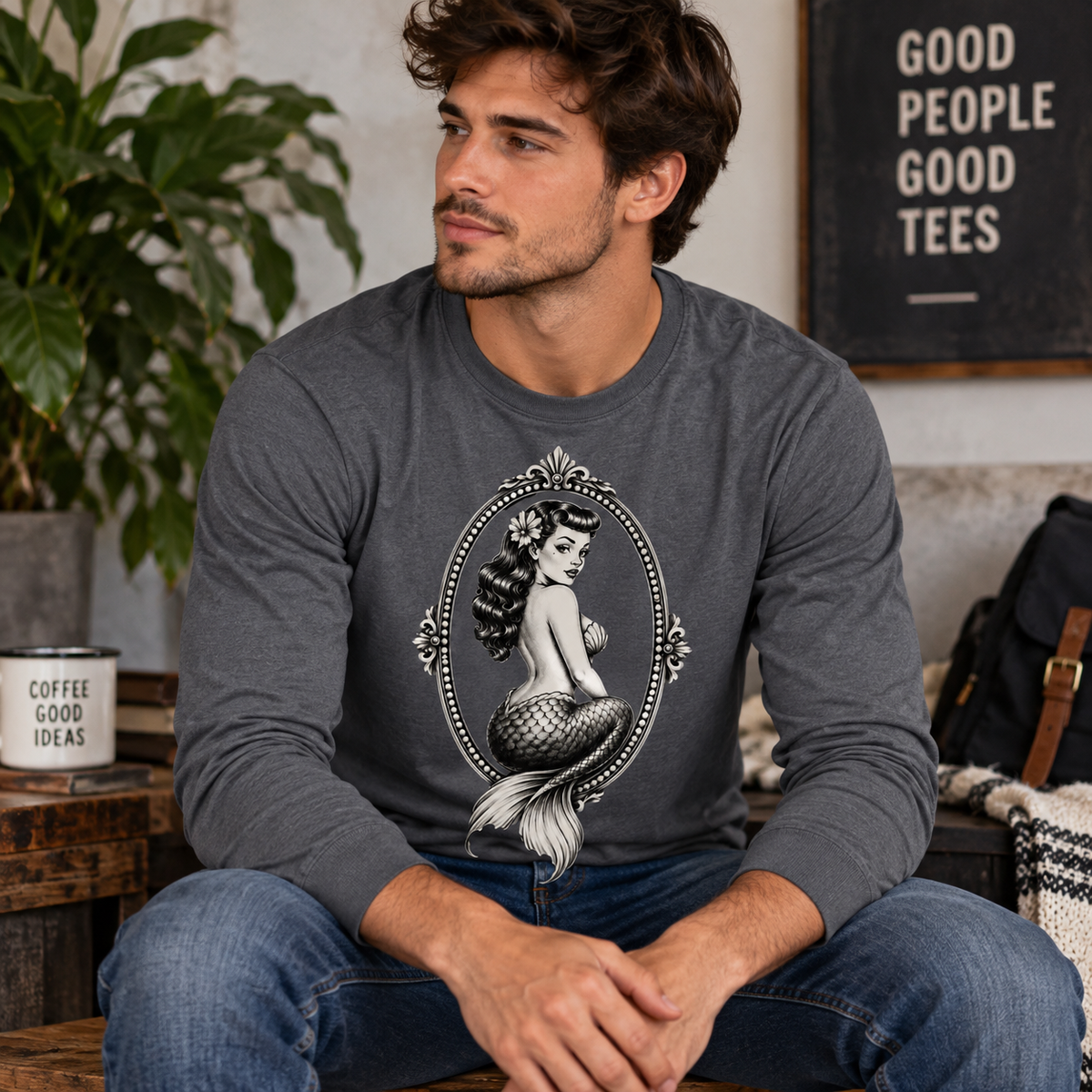 Mermaid Cameo Long Sleeve