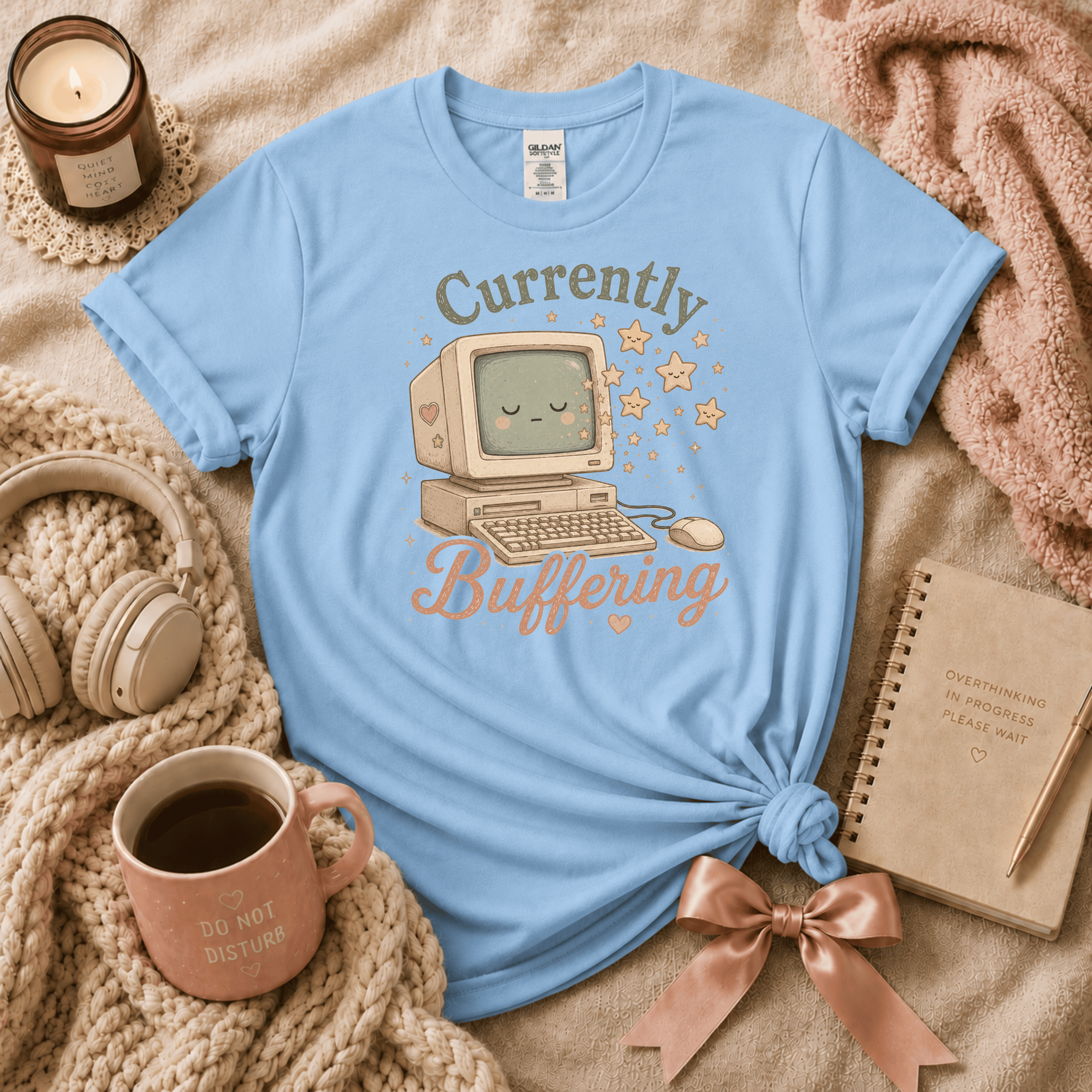 Buffering | Funny Introvert Graphic T-Shirt