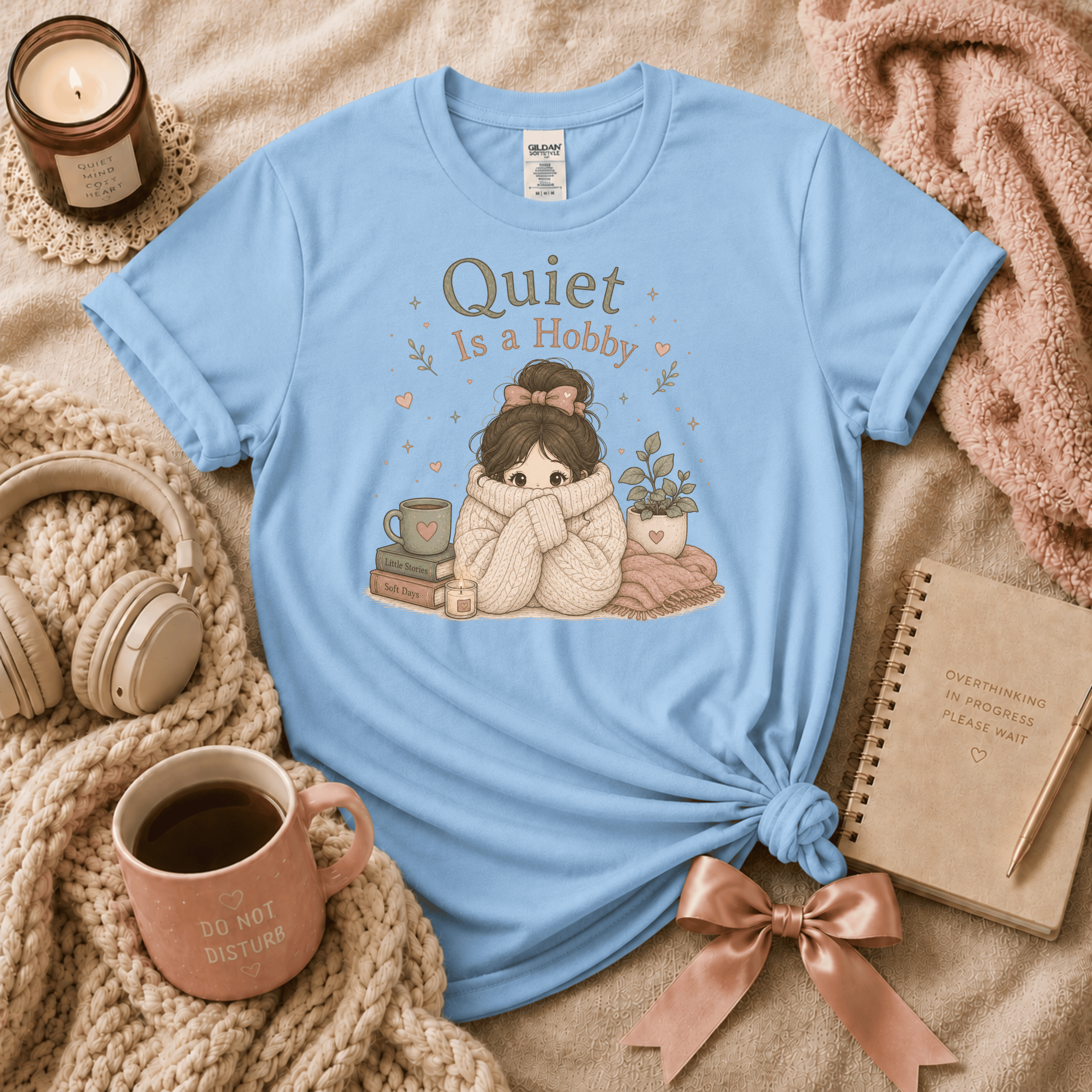 Quiet Is A Hobby | Funny Introvert Graphic T-Shirt