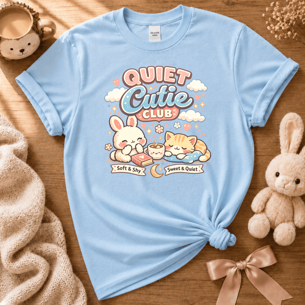 Quiet Cutie Club 1 | Cute Animal Graphic T-Shirt
