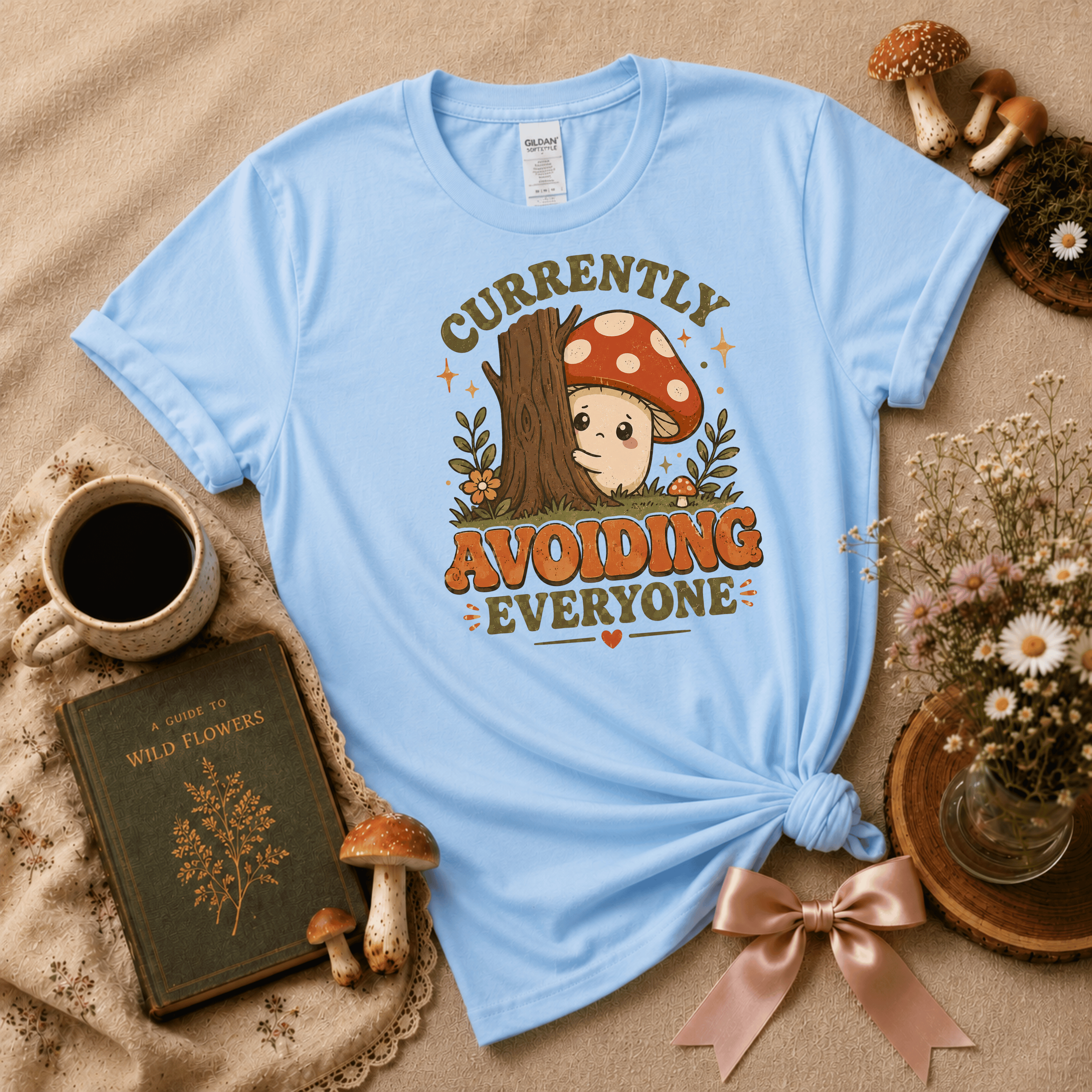 Currently Avoiding | Cottagecore Graphic T-Shirt