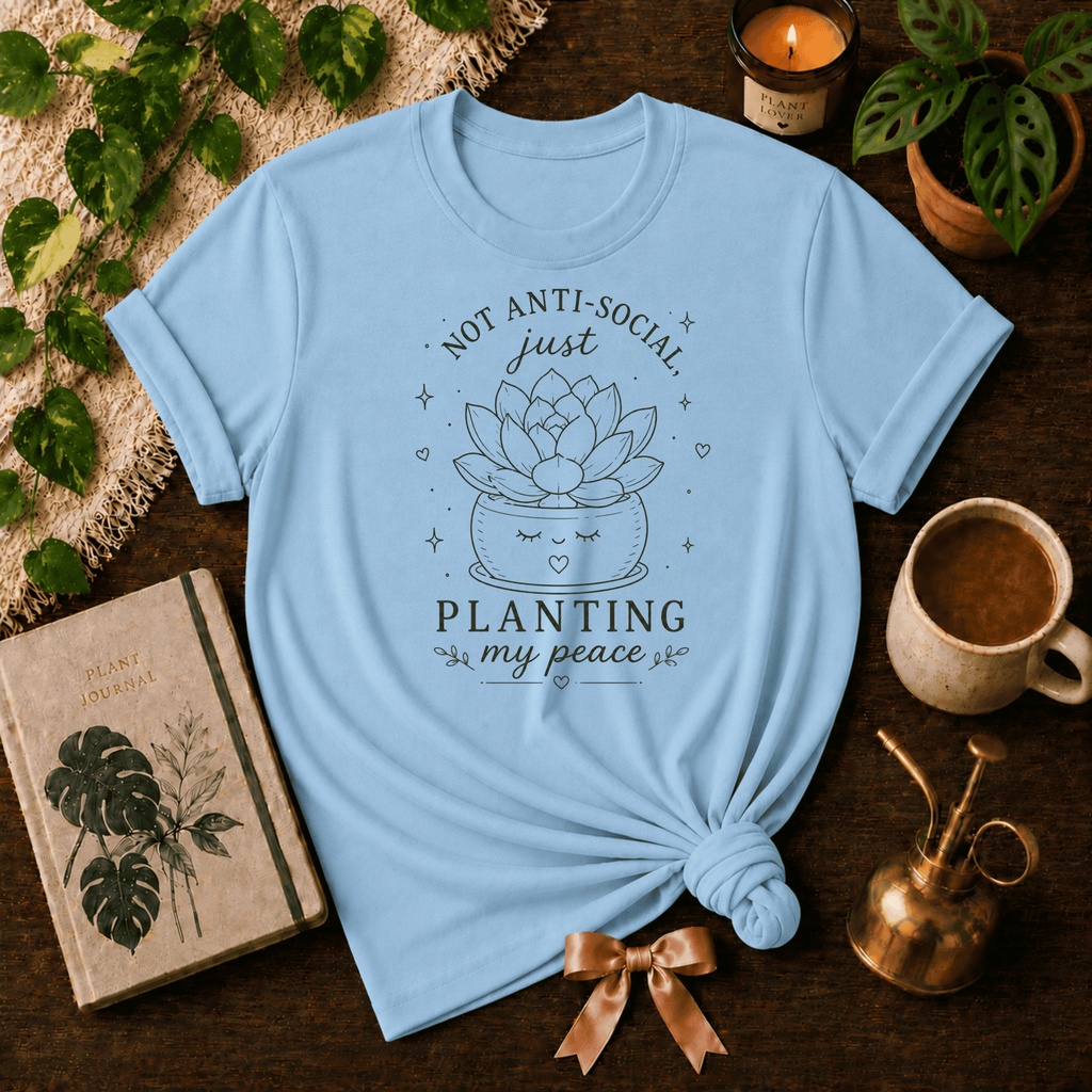 Planting My Peace | Plant Lover Graphic T-Shirt