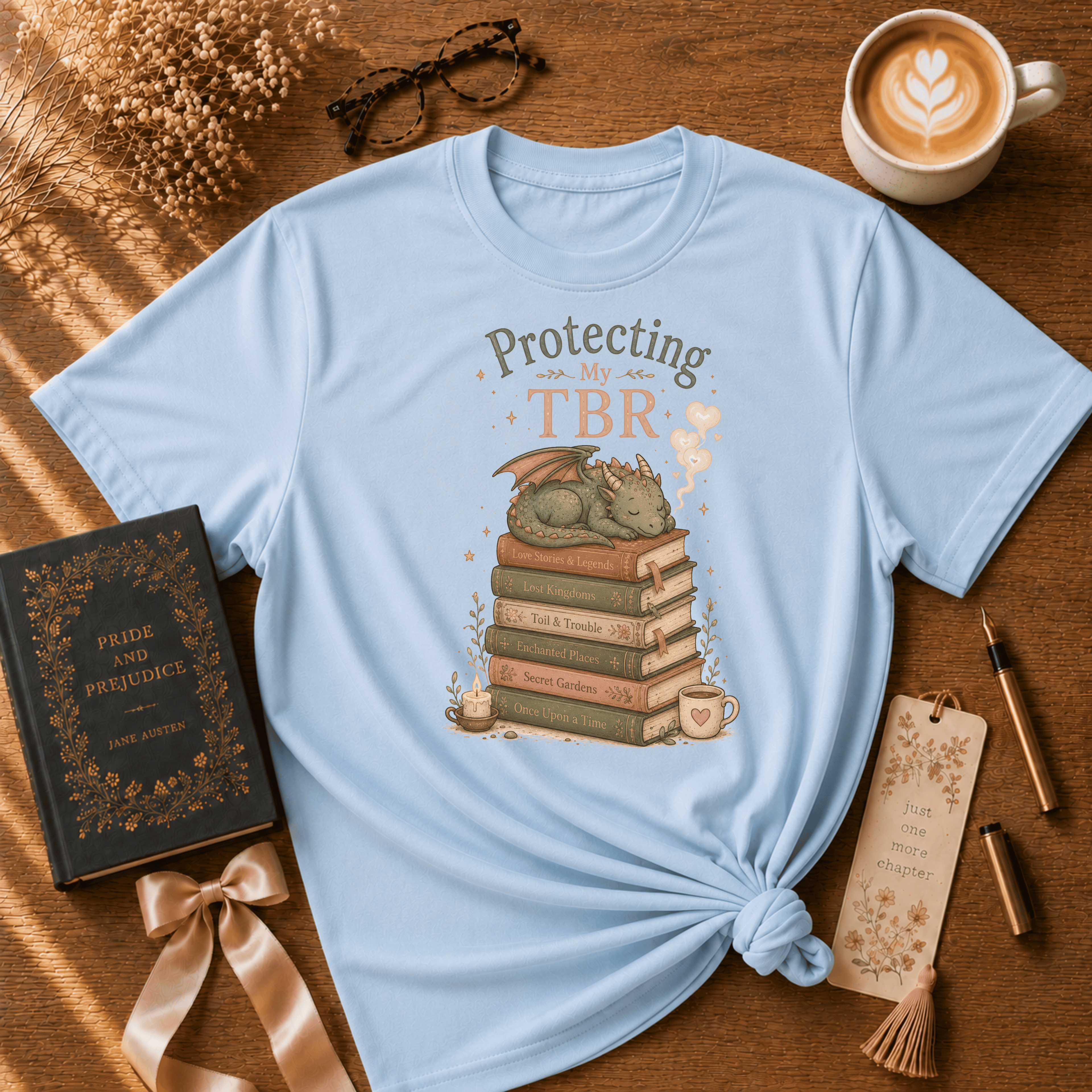 Protecting My TBR | Book Lover Graphic T-Shirt