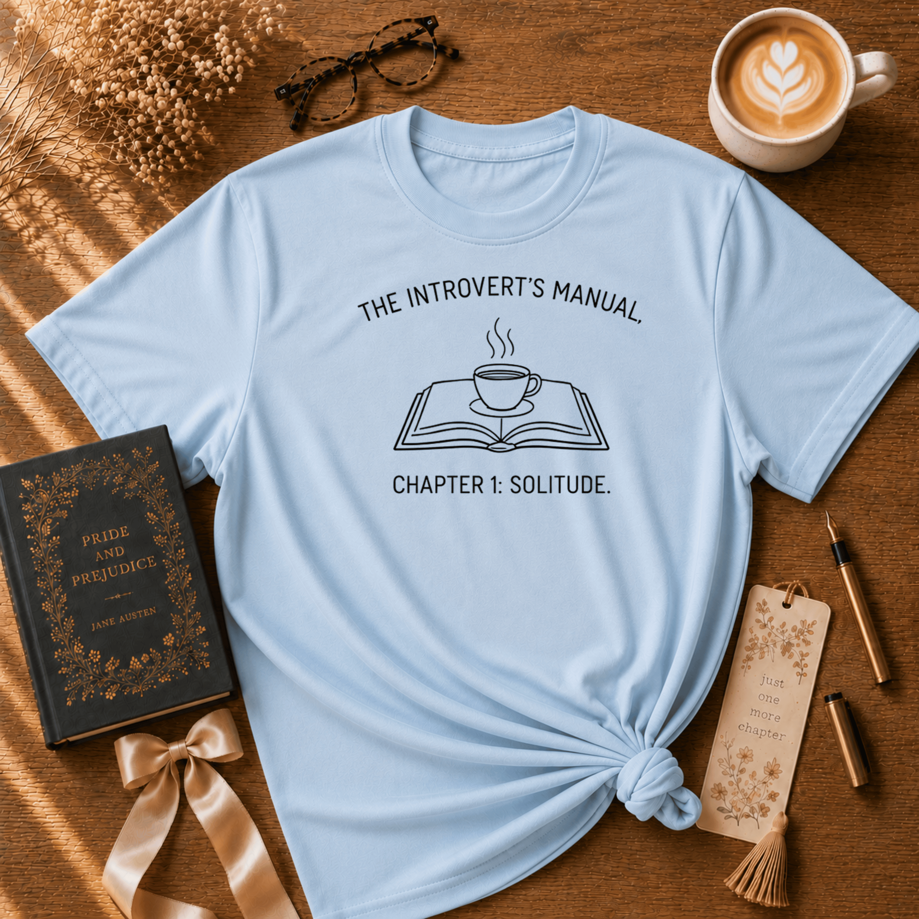 Introvert's Manual | Book Lover Graphic T-Shirt
