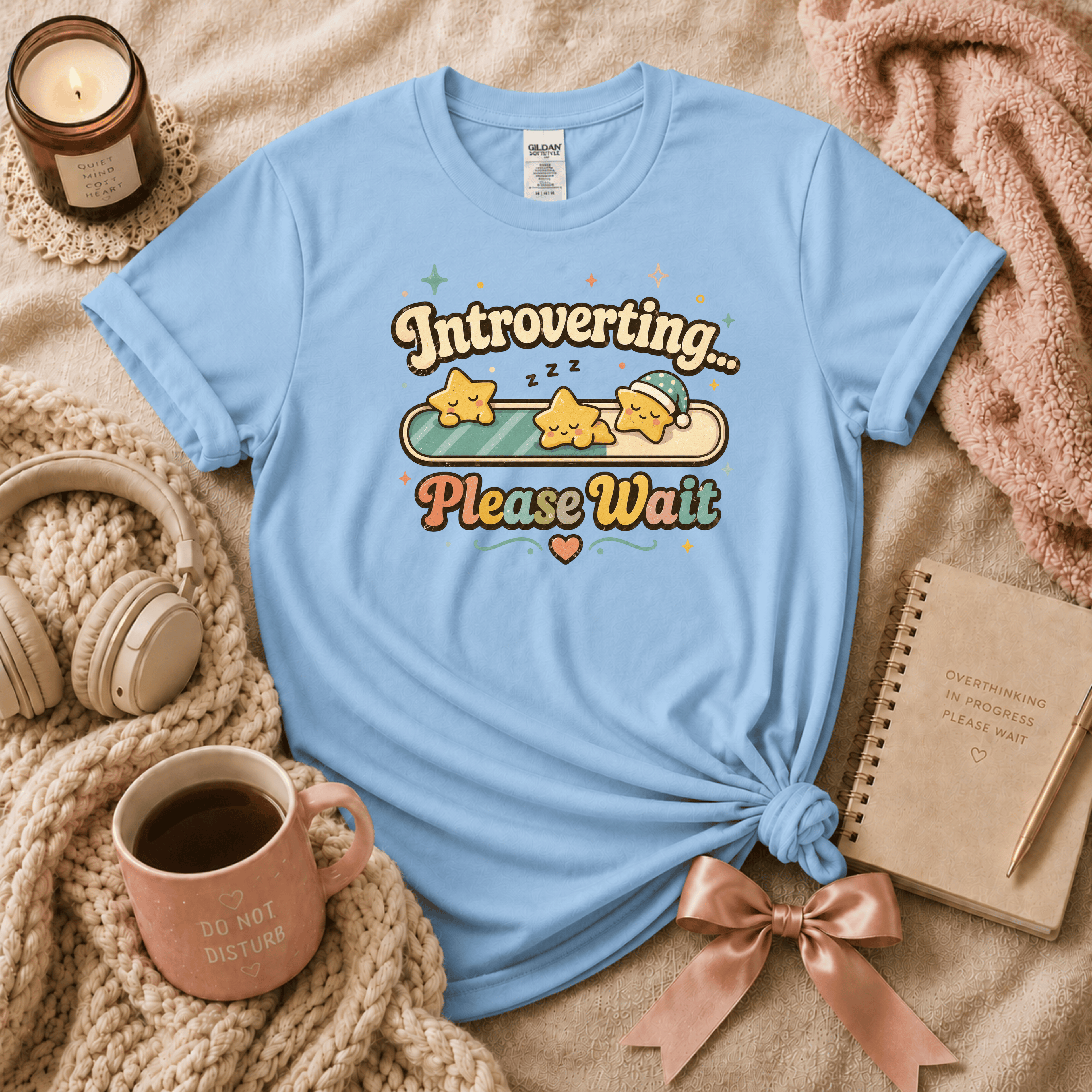 Introverting... | Funny Introvert Graphic T-Shirt