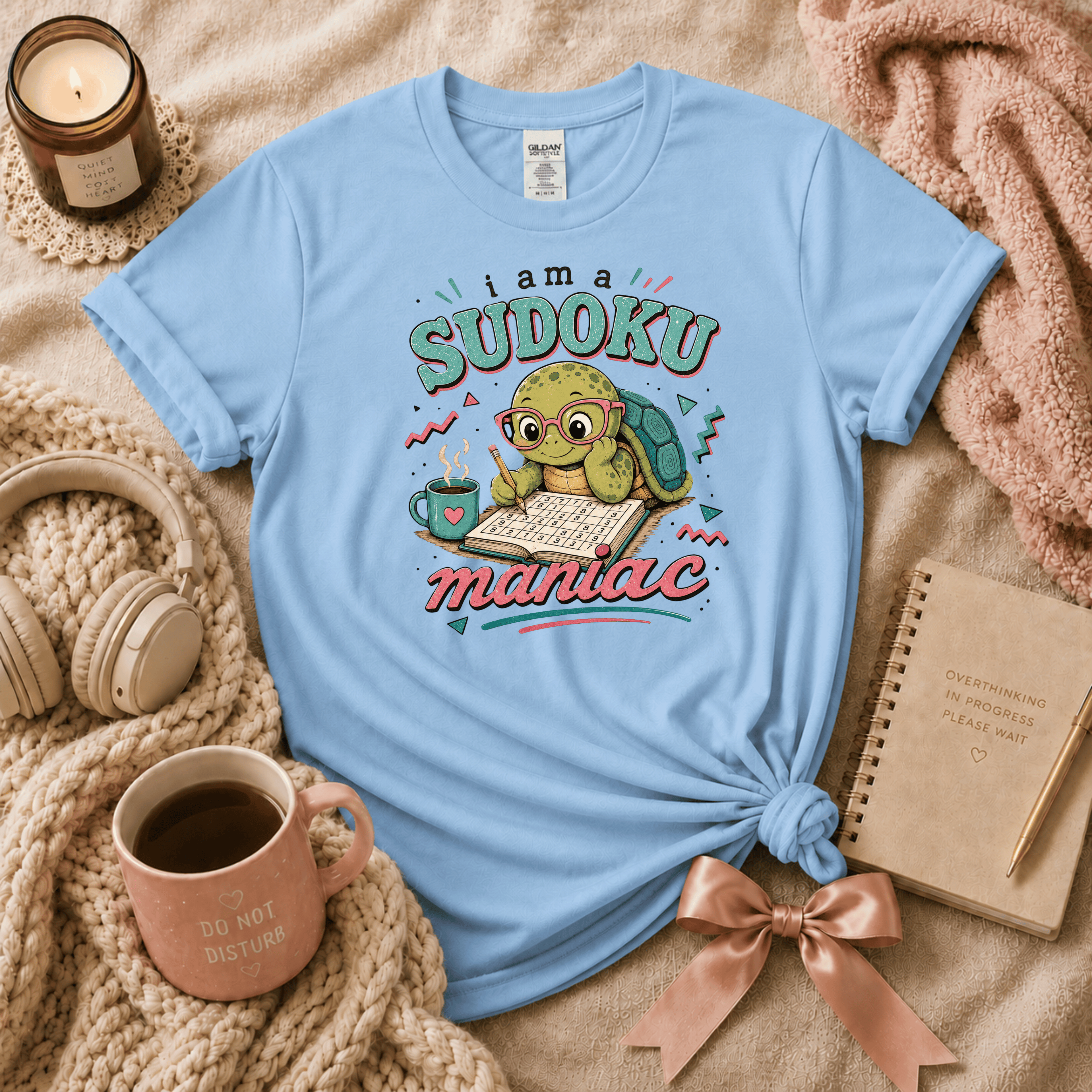 Sudoku Maniac | Funny Introvert Graphic T-Shirt