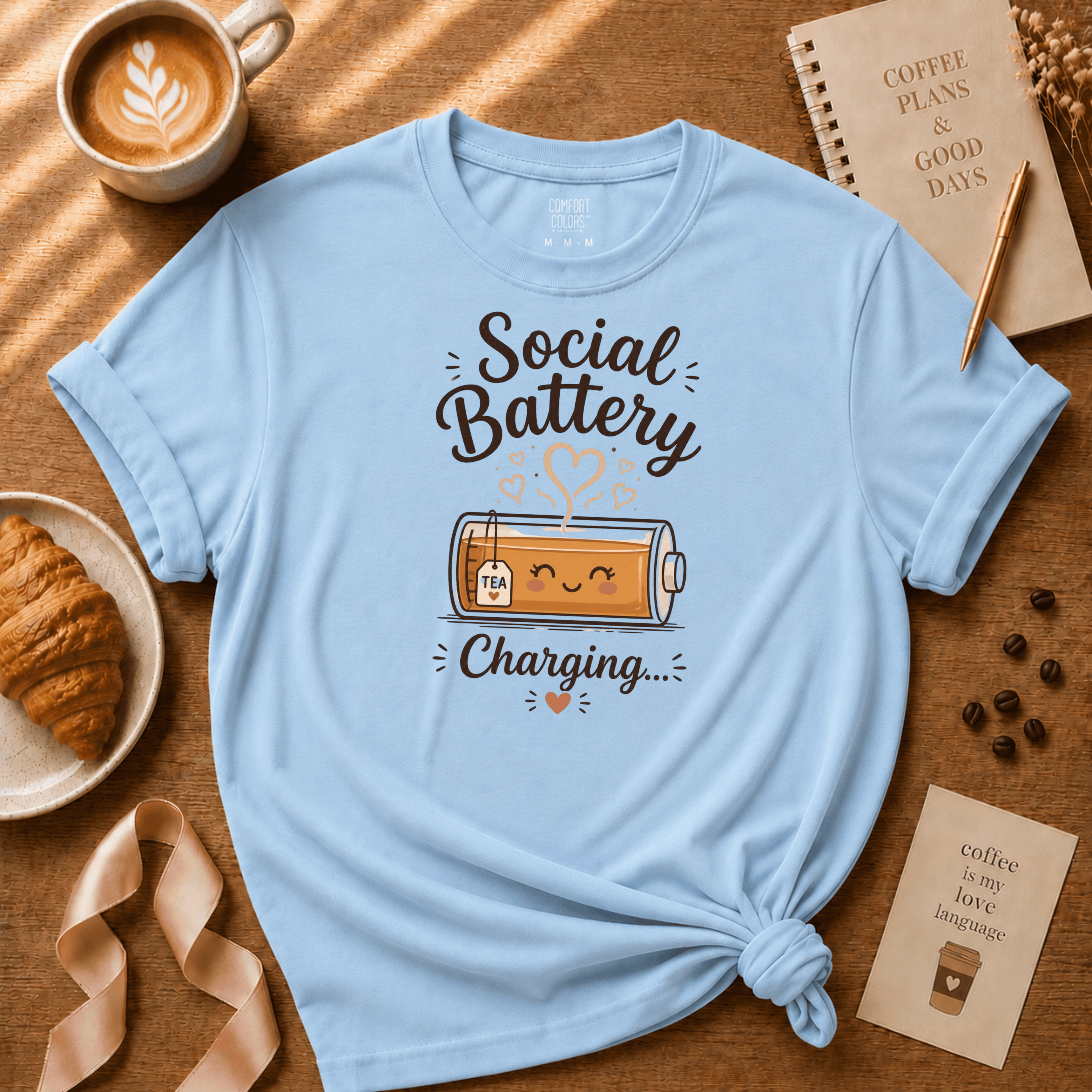 Tea Battery | Tea Lover Graphic T-Shirt