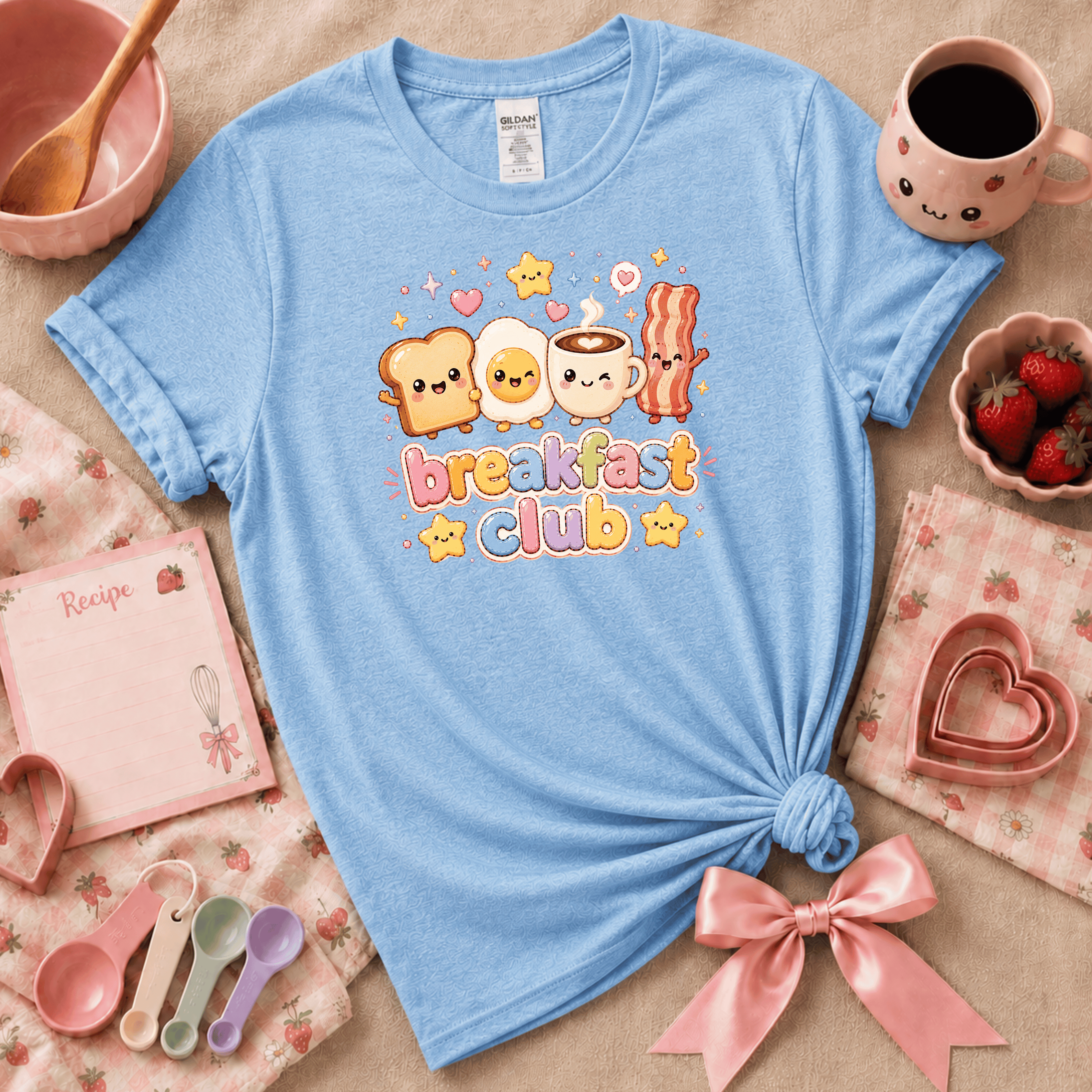 Breakfast Club | Cute Food Graphic T-Shirt