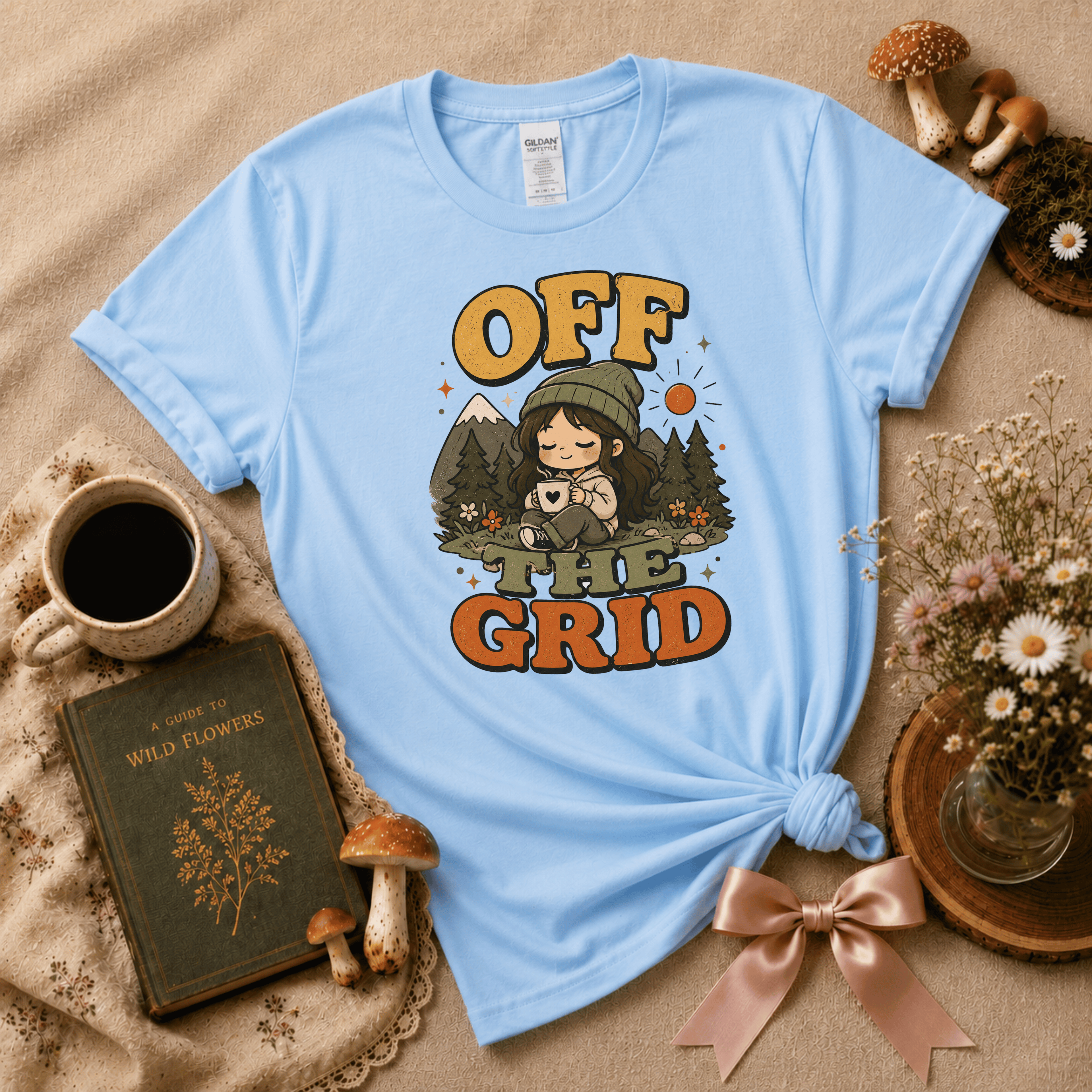 Off The Grid | Cottagecore Graphic T-Shirt