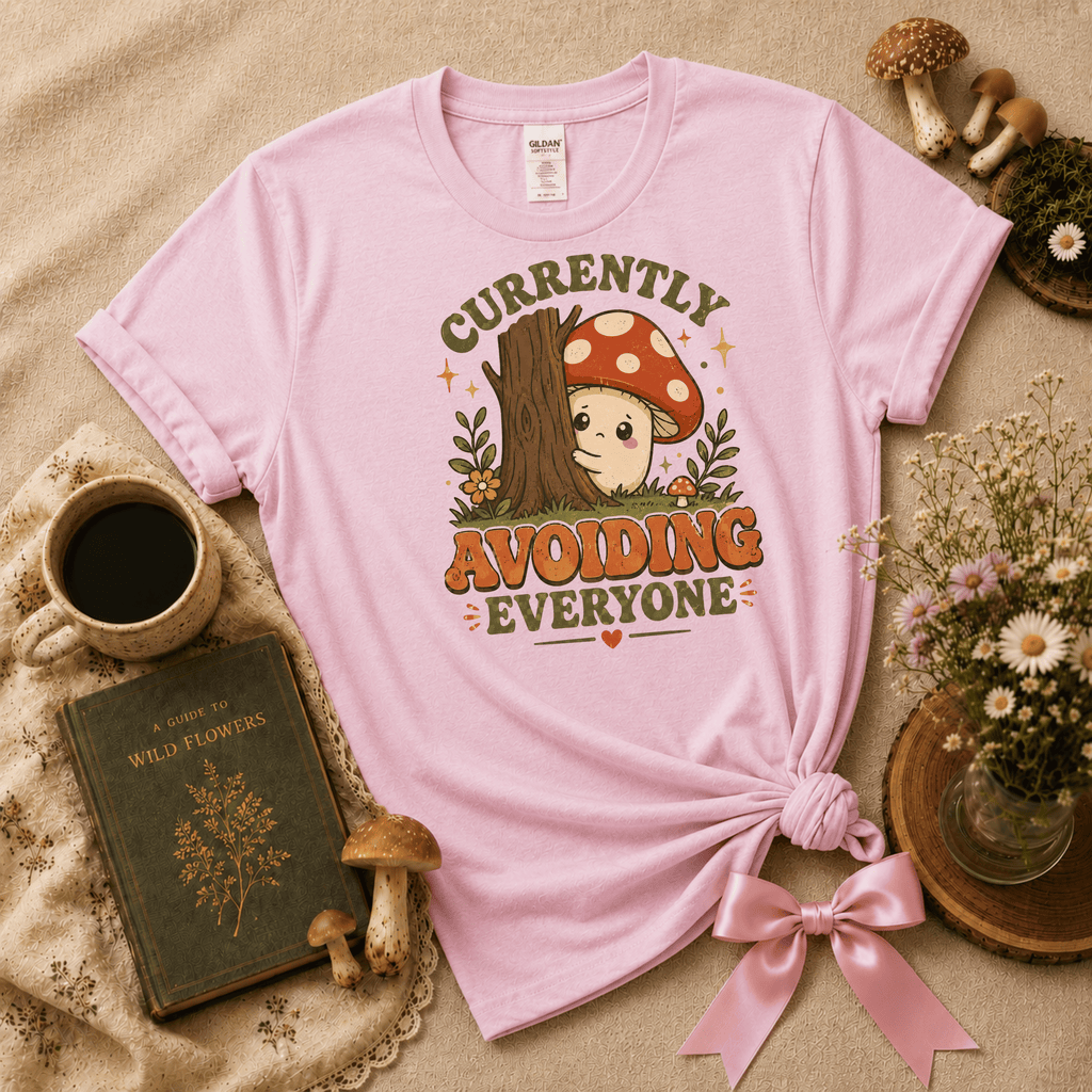 Currently Avoiding | Cottagecore Graphic T-Shirt