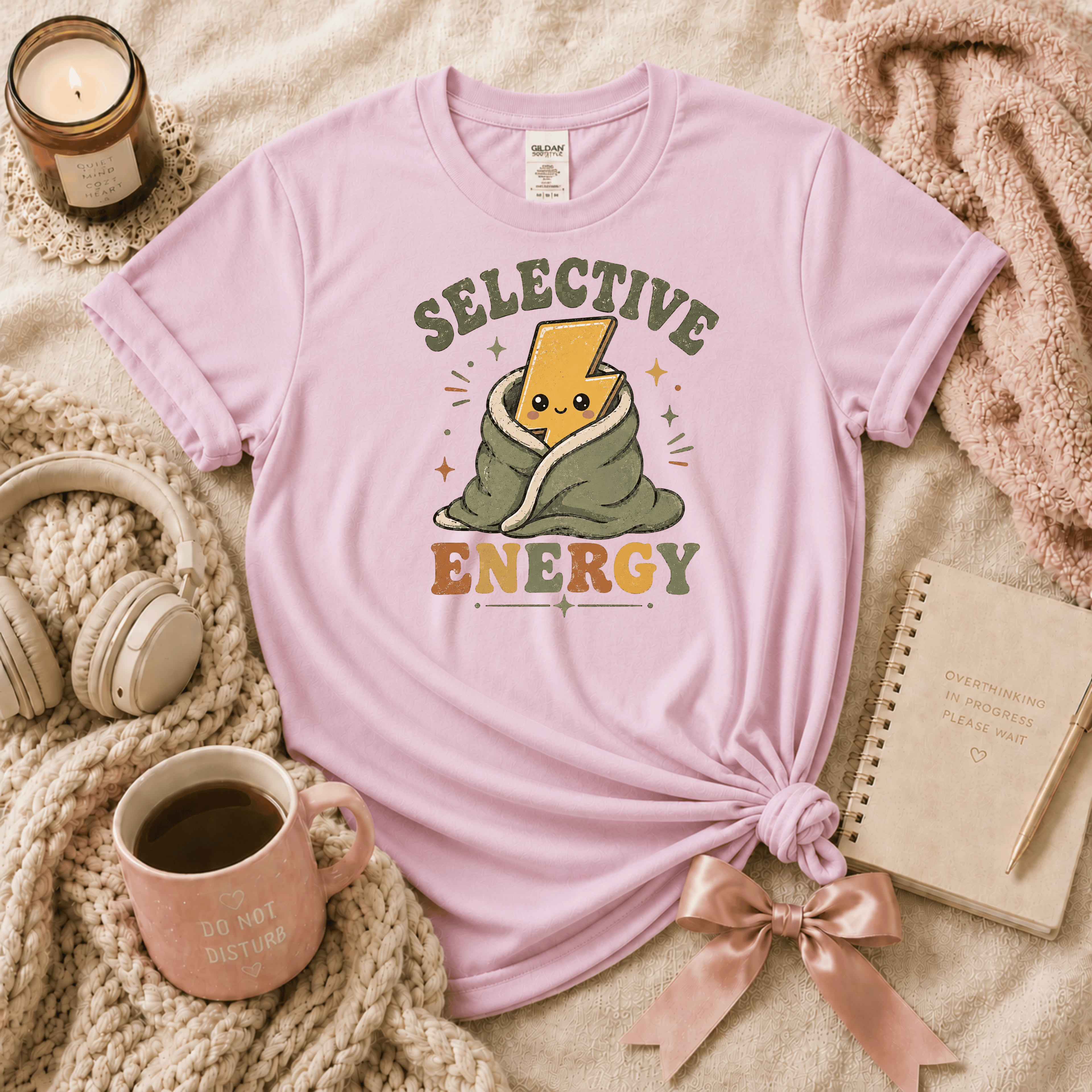 Selective Energy | Funny Introvert Graphic T-Shirt