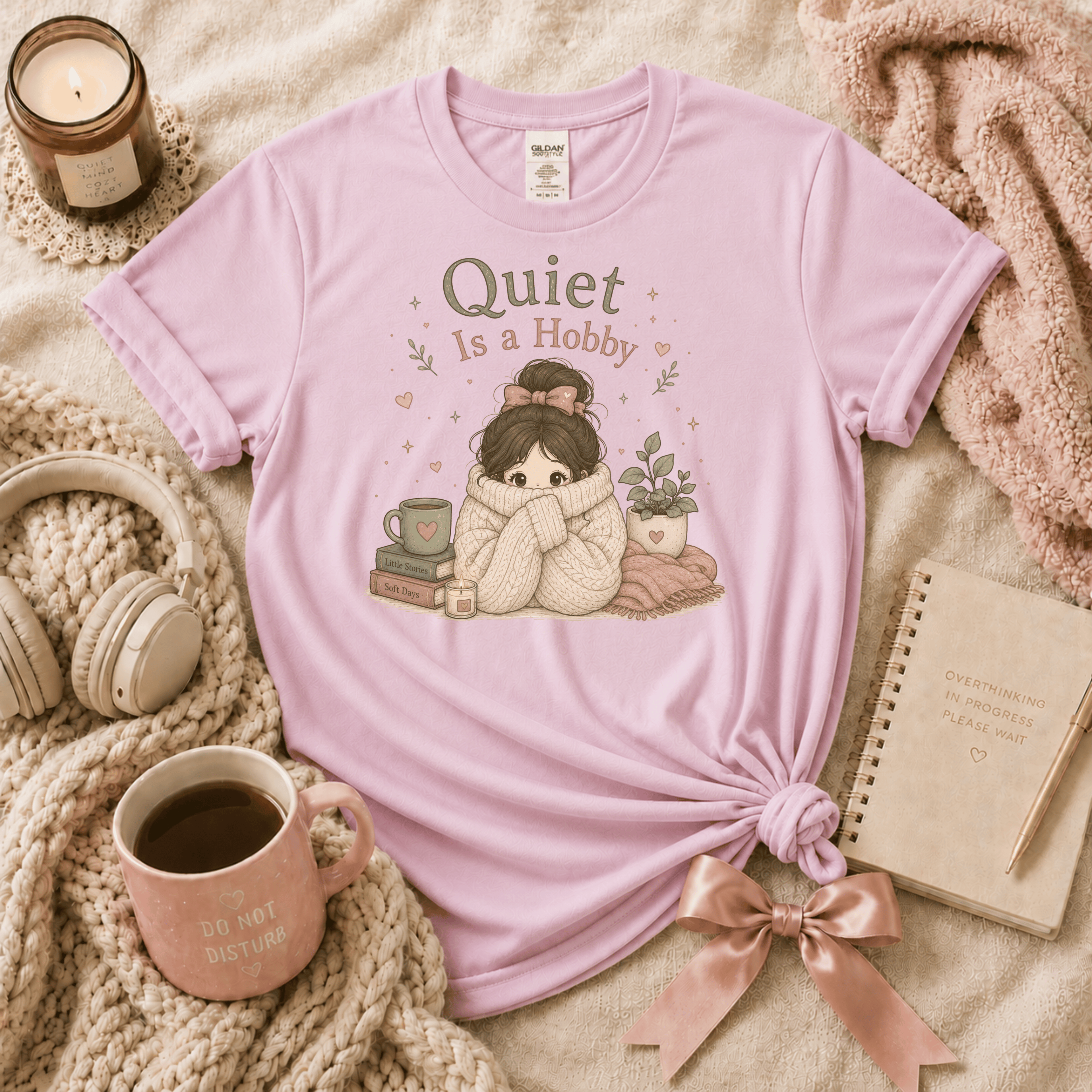 Quiet Is A Hobby | Funny Introvert Graphic T-Shirt