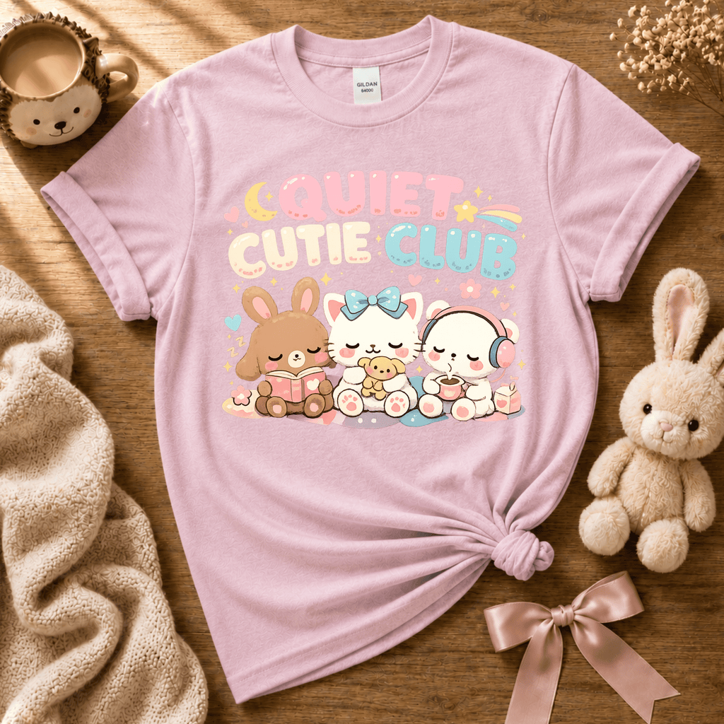 Quiet Cutie Club 2 | Cute Animal Graphic T-Shirt