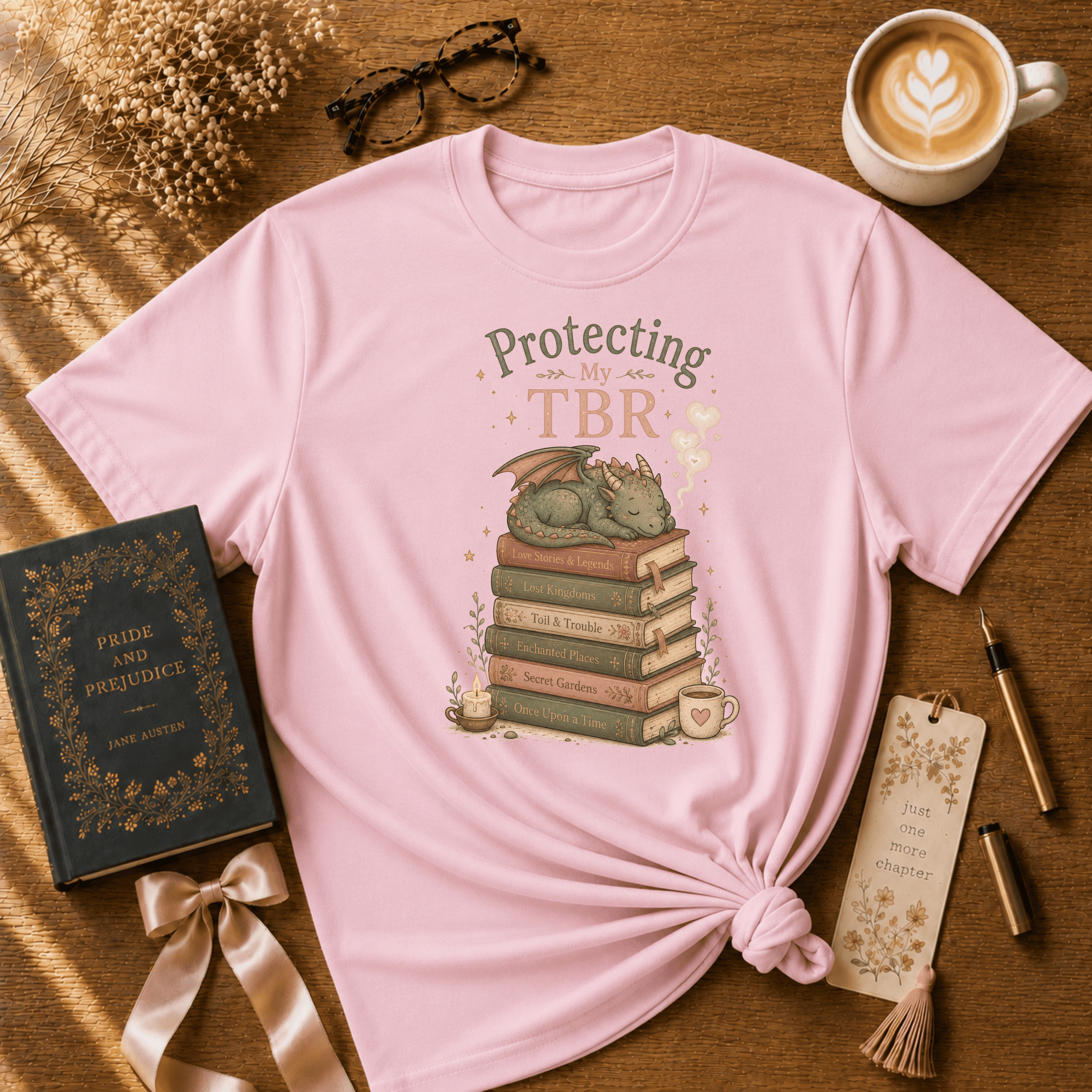 Protecting My TBR | Book Lover Graphic T-Shirt