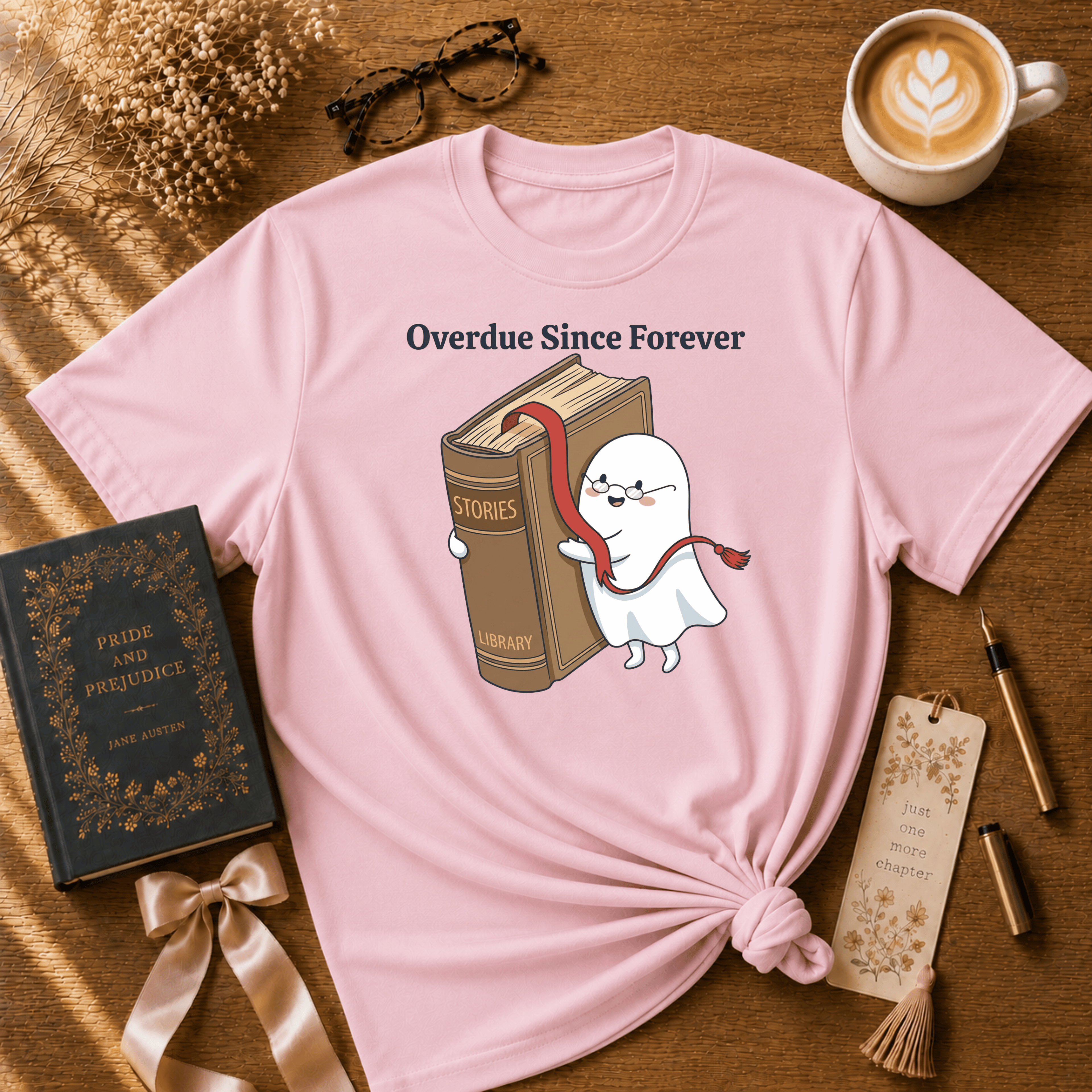 Overdue | Book Lover Graphic T-Shirt