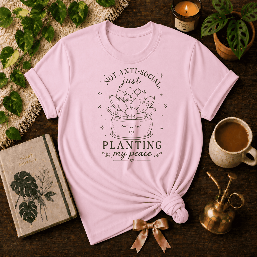 Planting My Peace | Plant Lover Graphic T-Shirt
