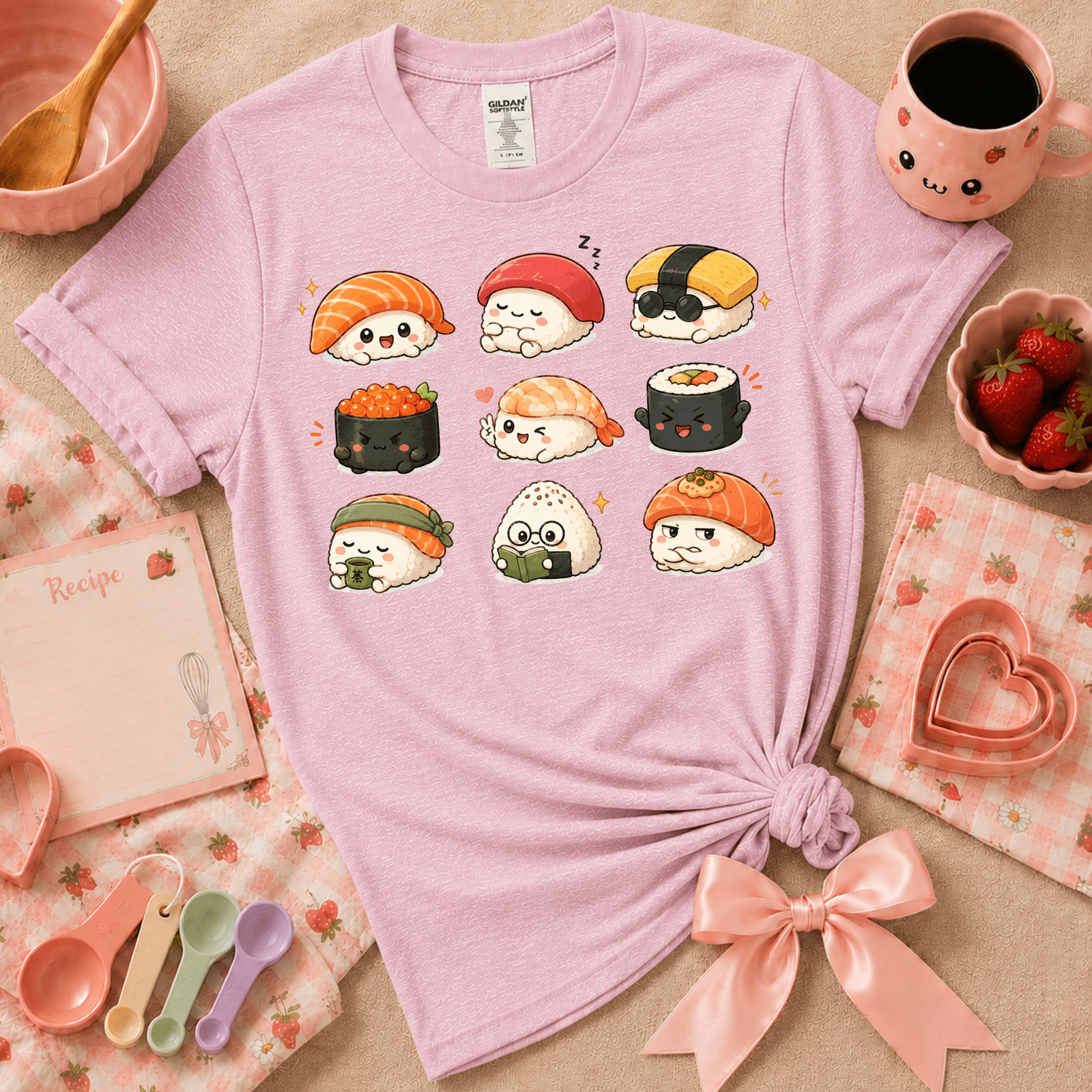 Sushi | Cute Food Graphic T-Shirt