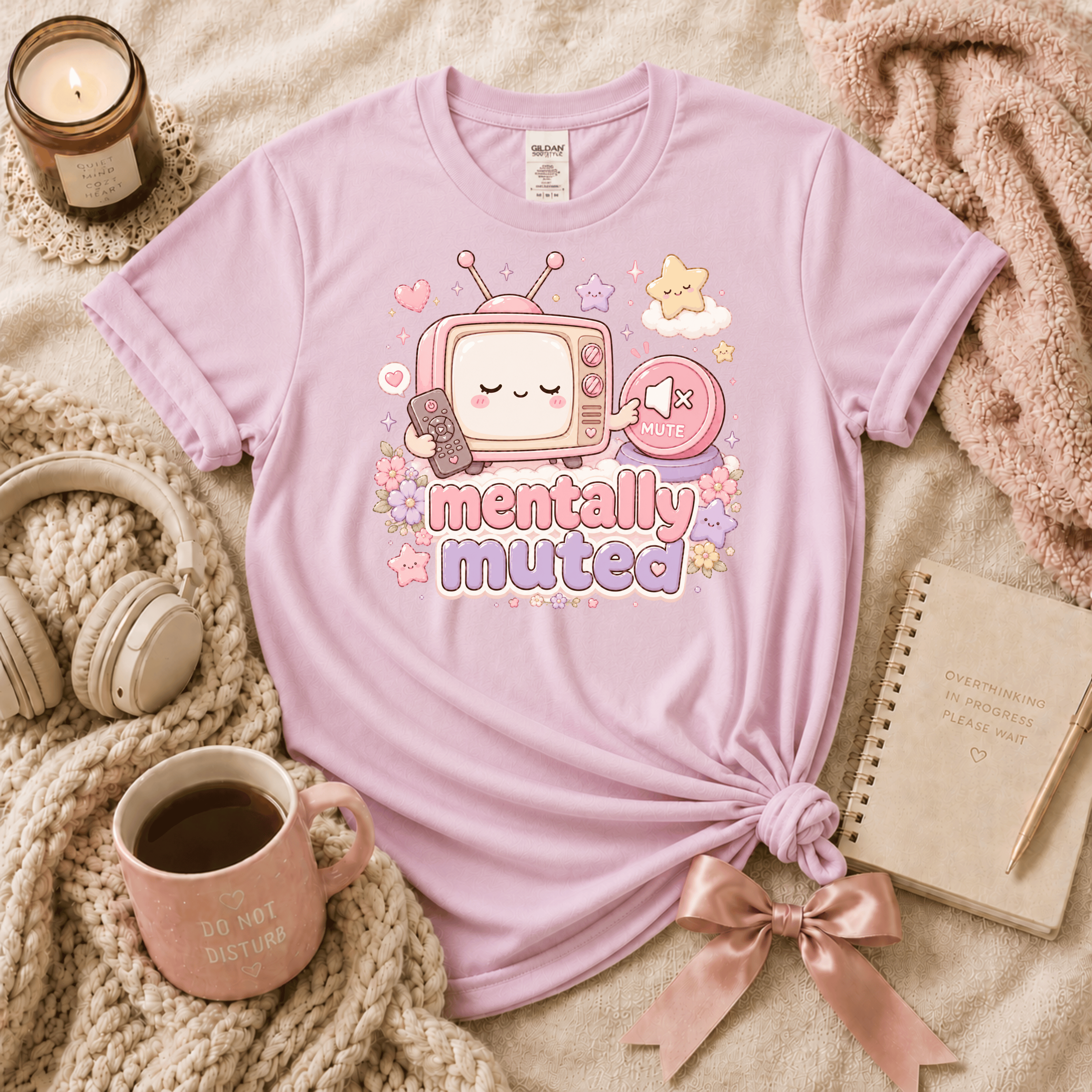Mentally Muted | Funny Introvert Graphic T-Shirt