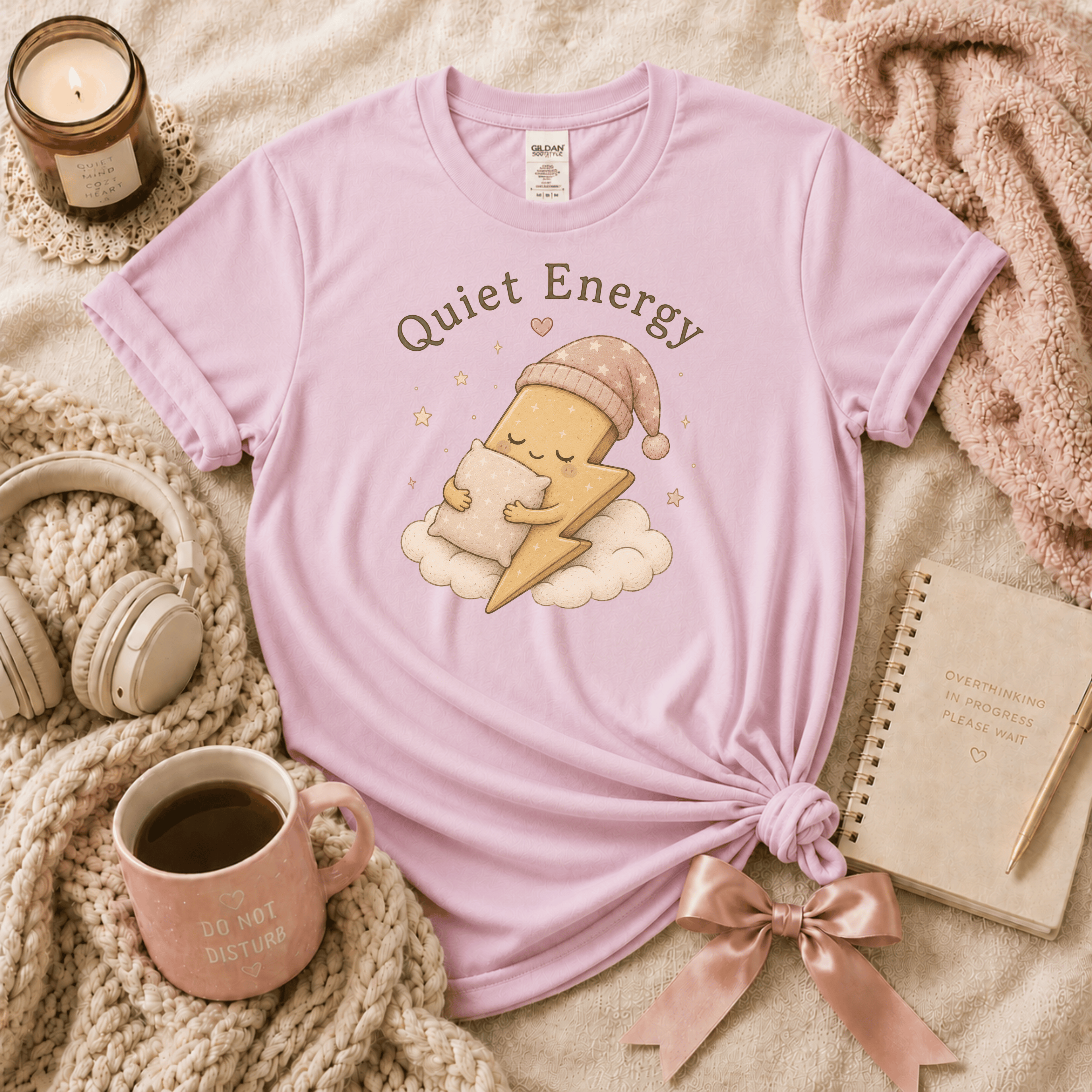 Quiet Energy | Funny Introvert Graphic T-Shirt