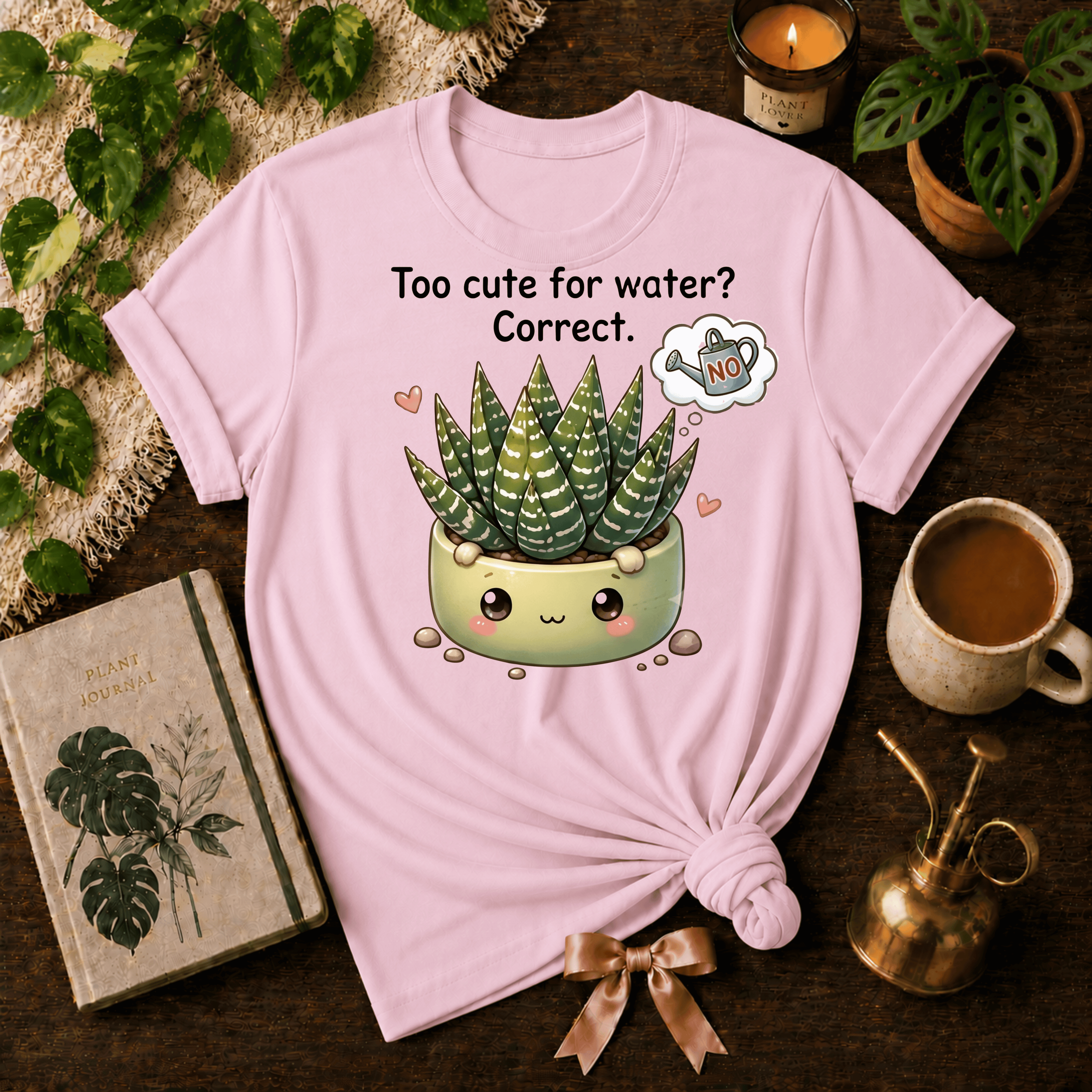Too Cute For Water | Plant Lover Graphic T-Shirt