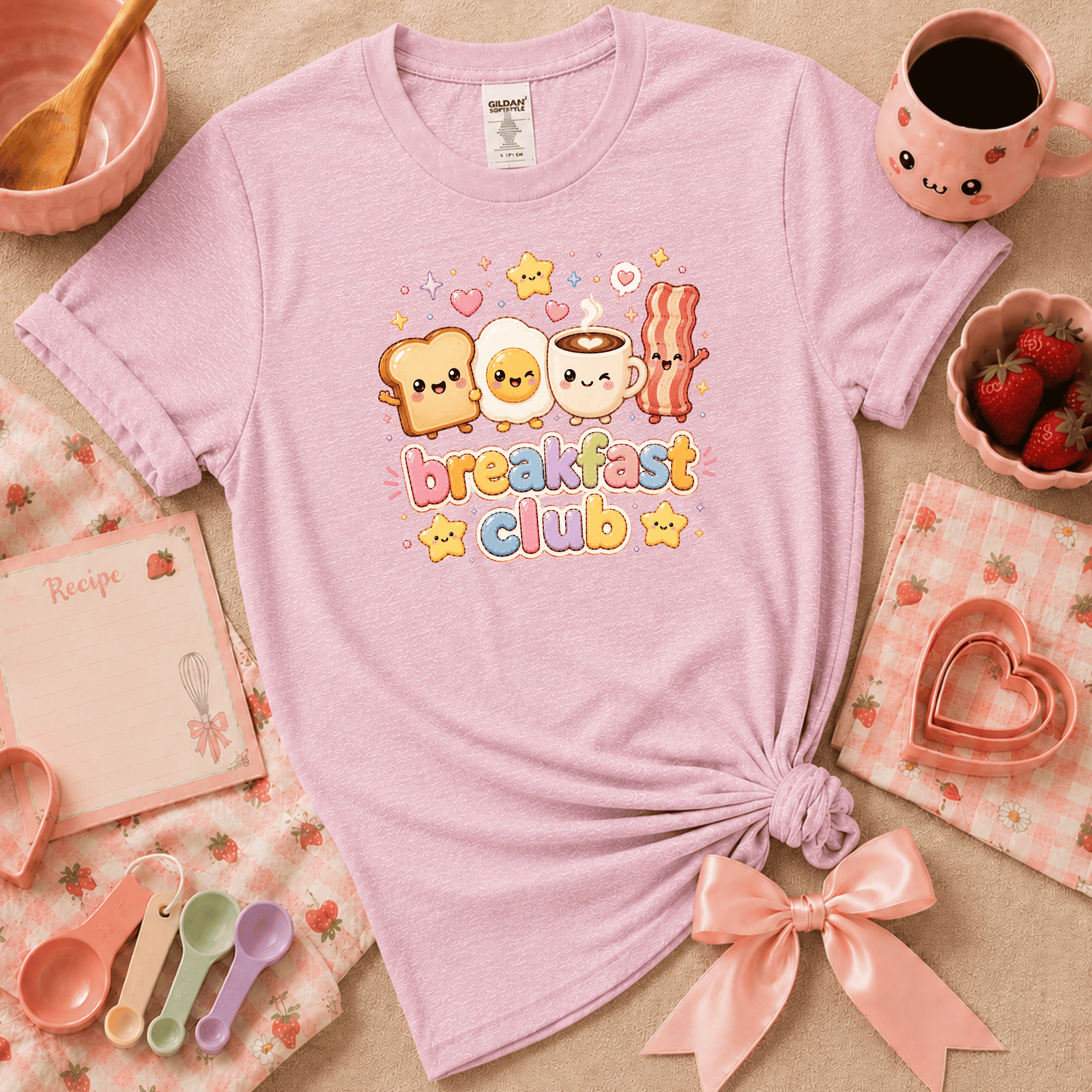 Breakfast Club | Cute Food Graphic T-Shirt