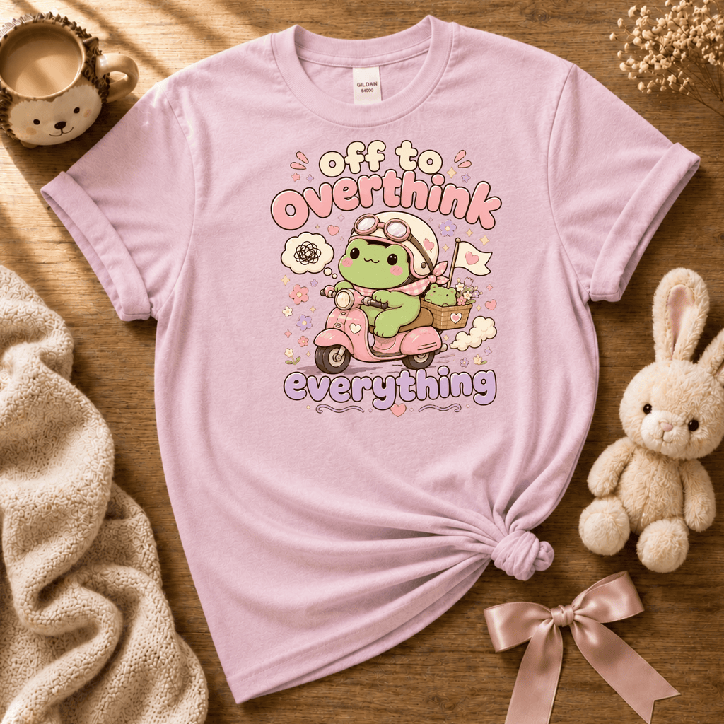 Overthink Frog | Cute Animal Graphic T-Shirt