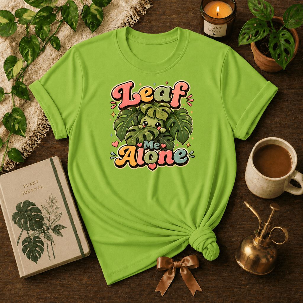 Leaf Me Alone | Plant Lover Graphic T-Shirt