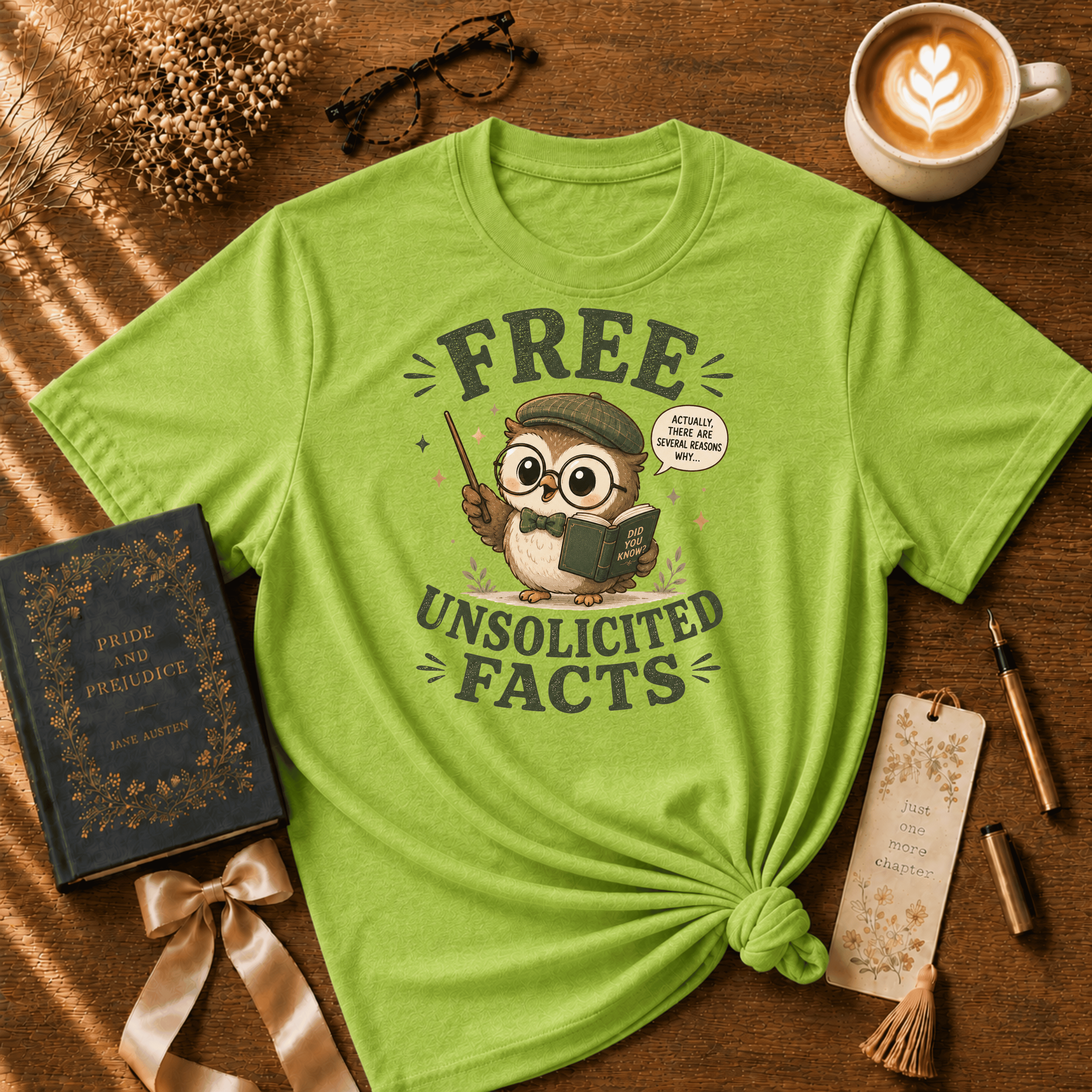 Unsolicited Facts | Book Lover Graphic T-Shirt