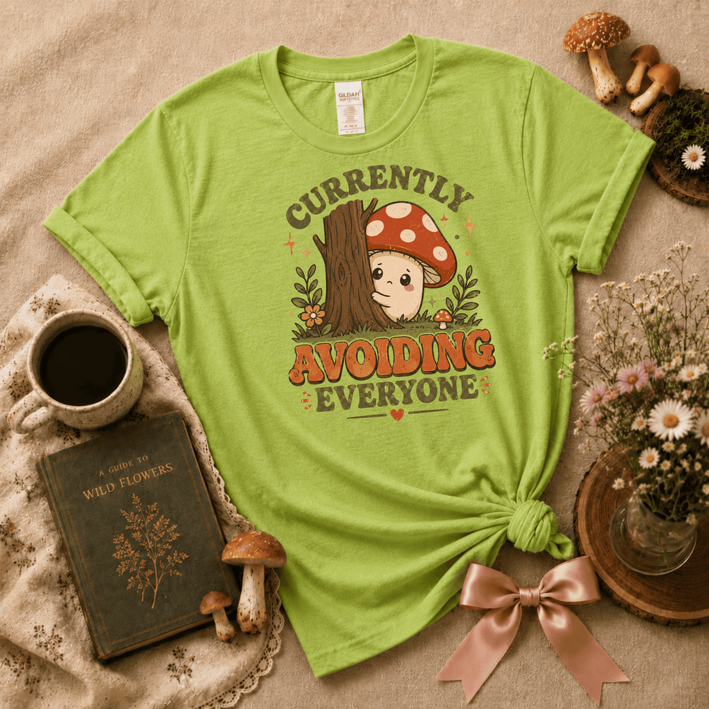 Currently Avoiding | Cottagecore Graphic T-Shirt