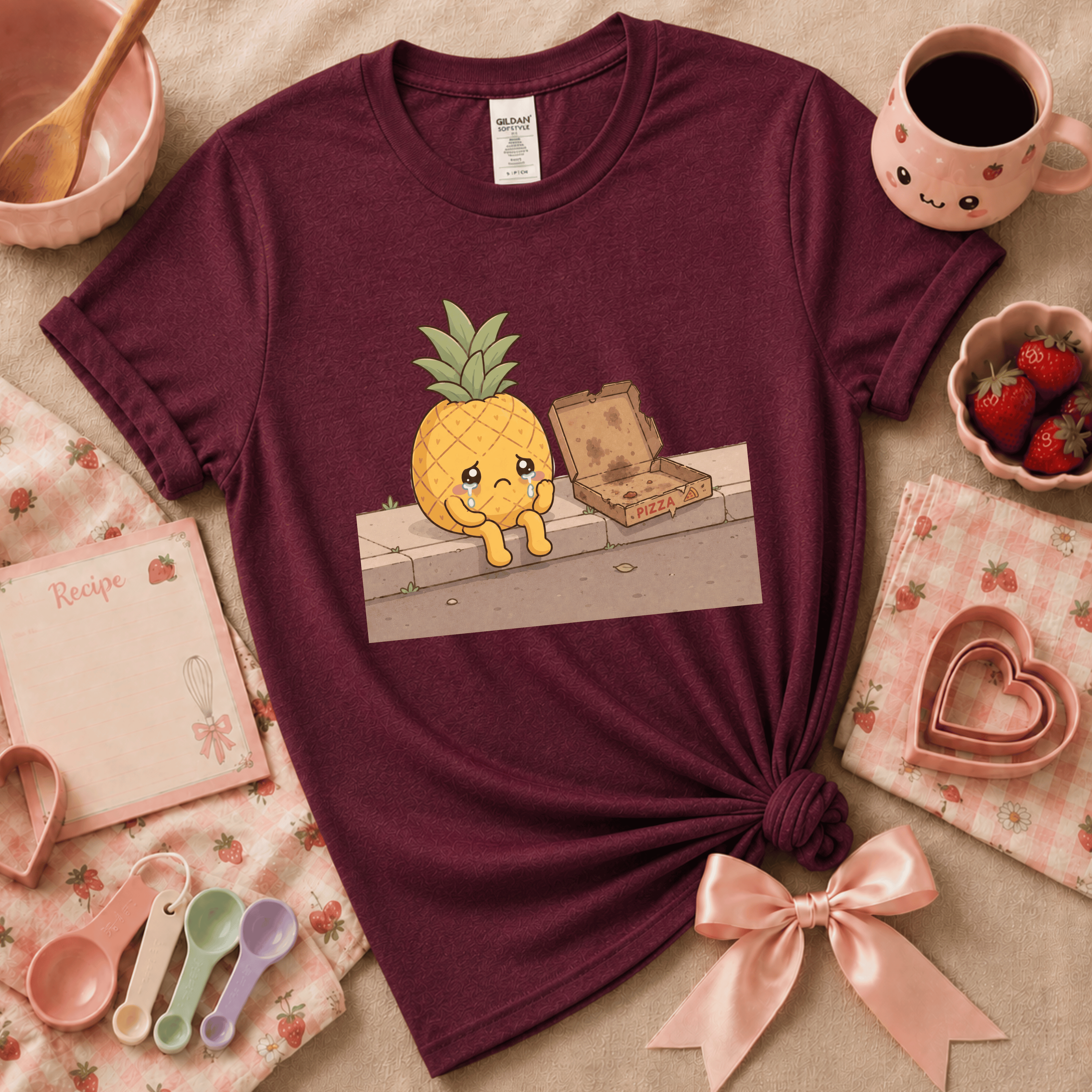 Pineapple Pizza | Cute Food Graphic T-Shirt