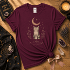 I've Observed cute animal graphic t-shirt displayed in a cozy flat lay in maroon.