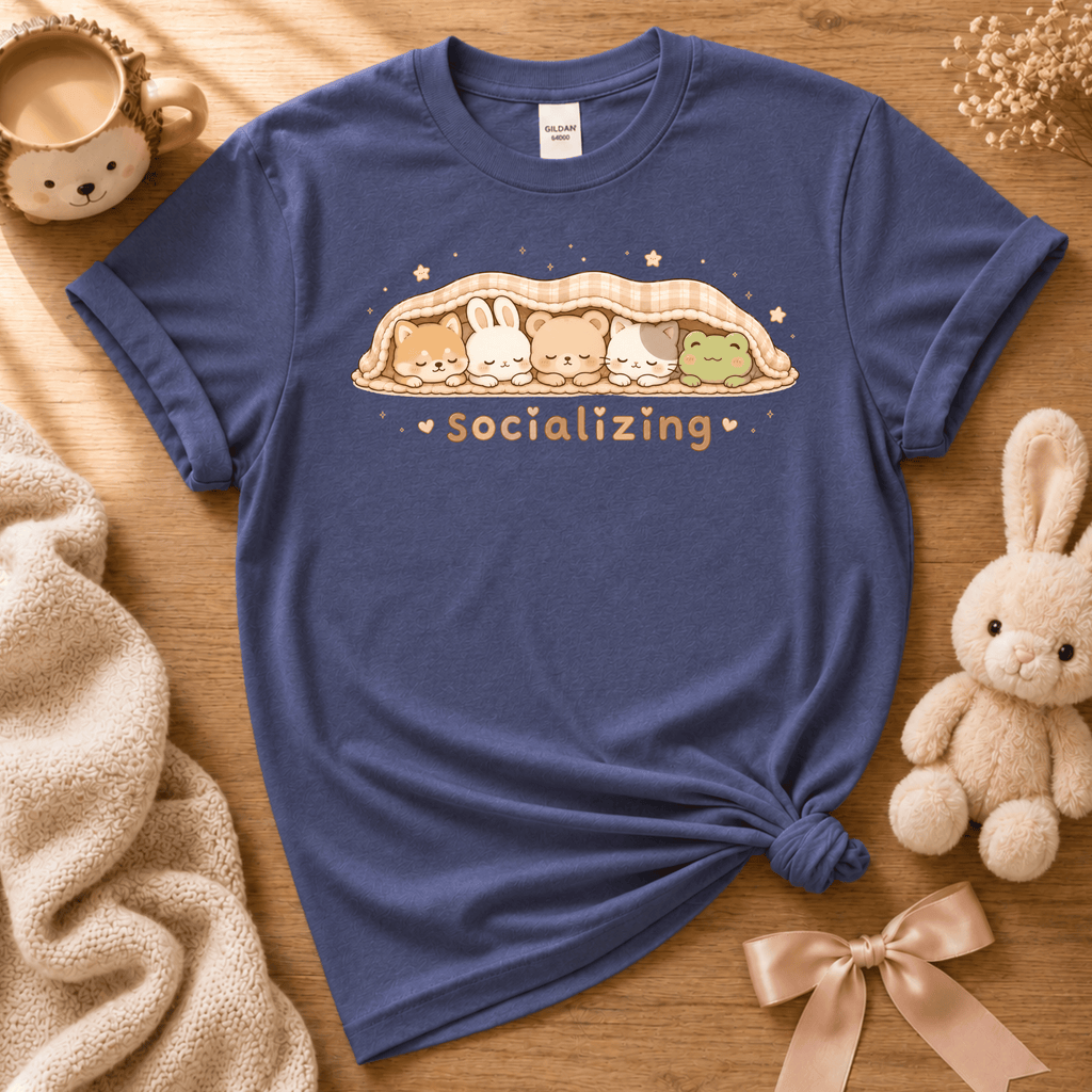 Socializing Animals | Cute Animal Graphic T-Shirt