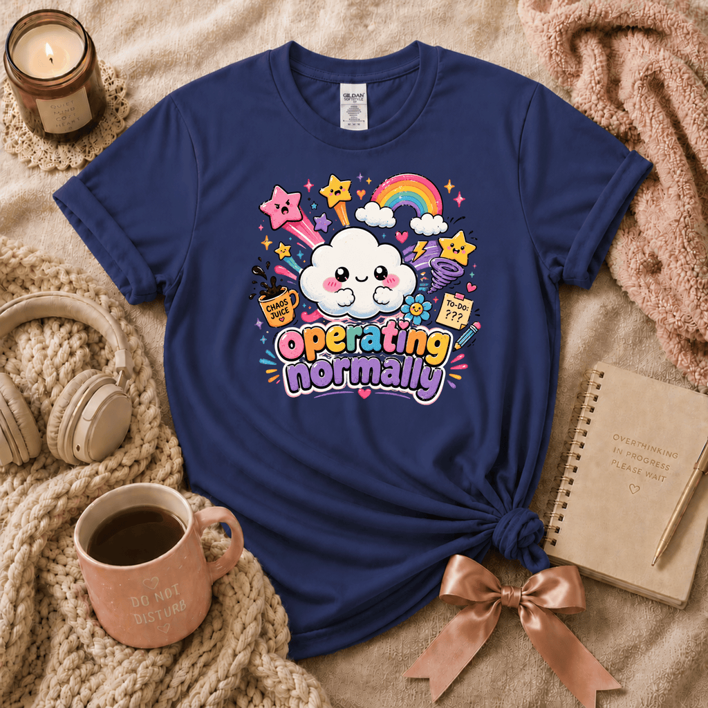 Operating Normally | Funny Introvert Graphic T-Shirt