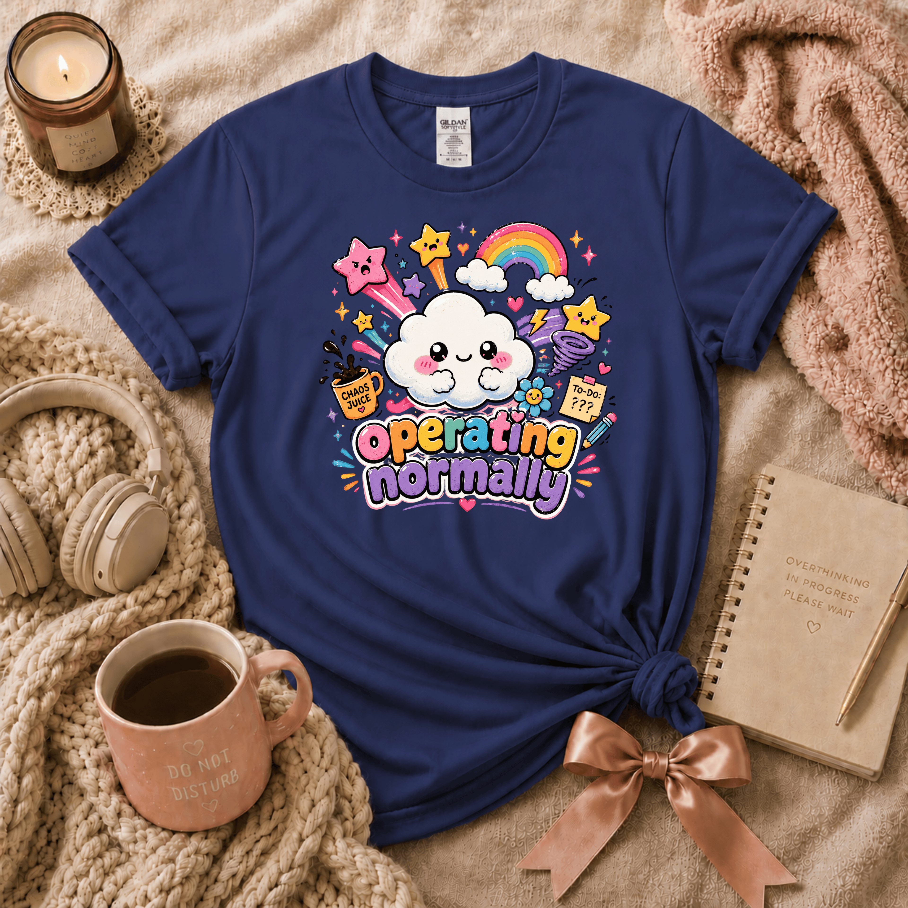 Operating Normally | Funny Introvert Graphic T-Shirt