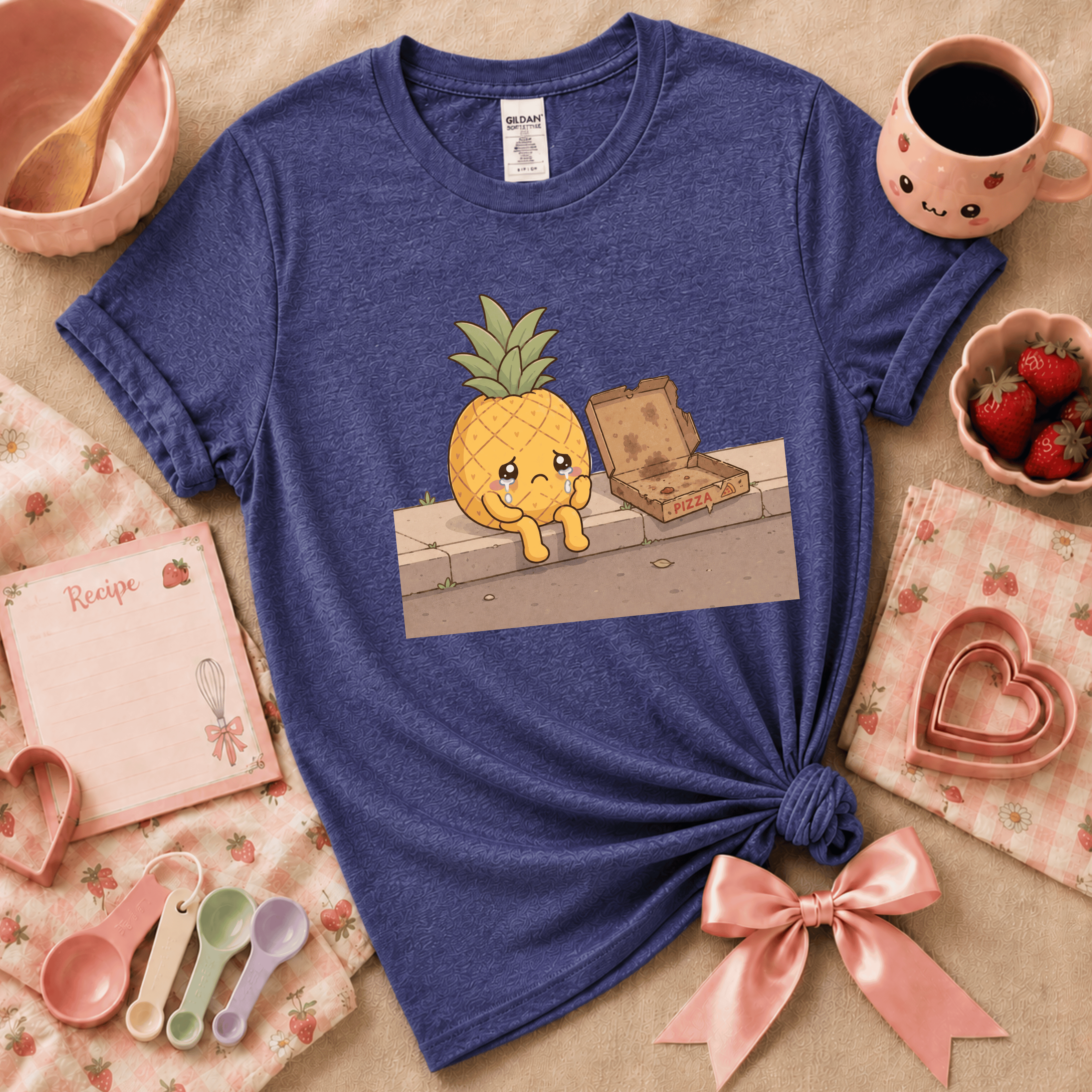 Pineapple Pizza | Cute Food Graphic T-Shirt