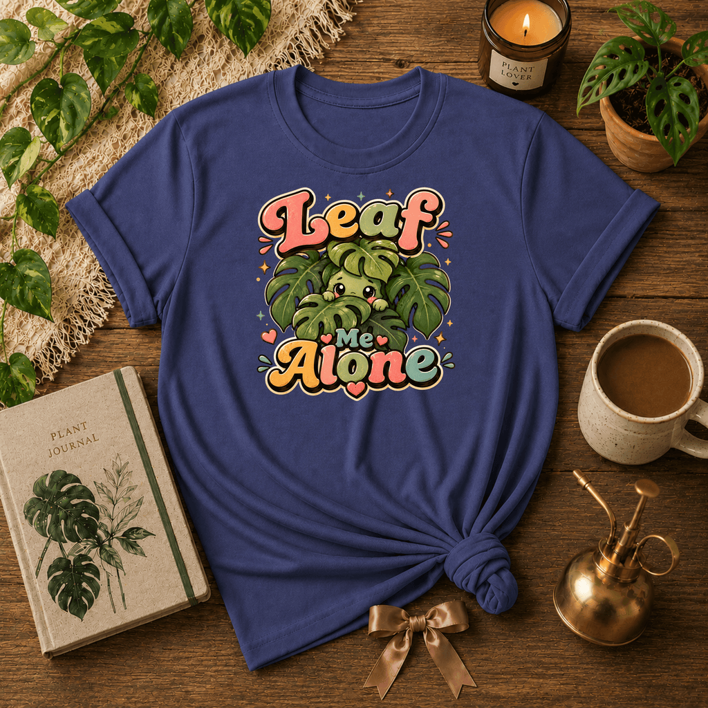 Leaf Me Alone | Plant Lover Graphic T-Shirt