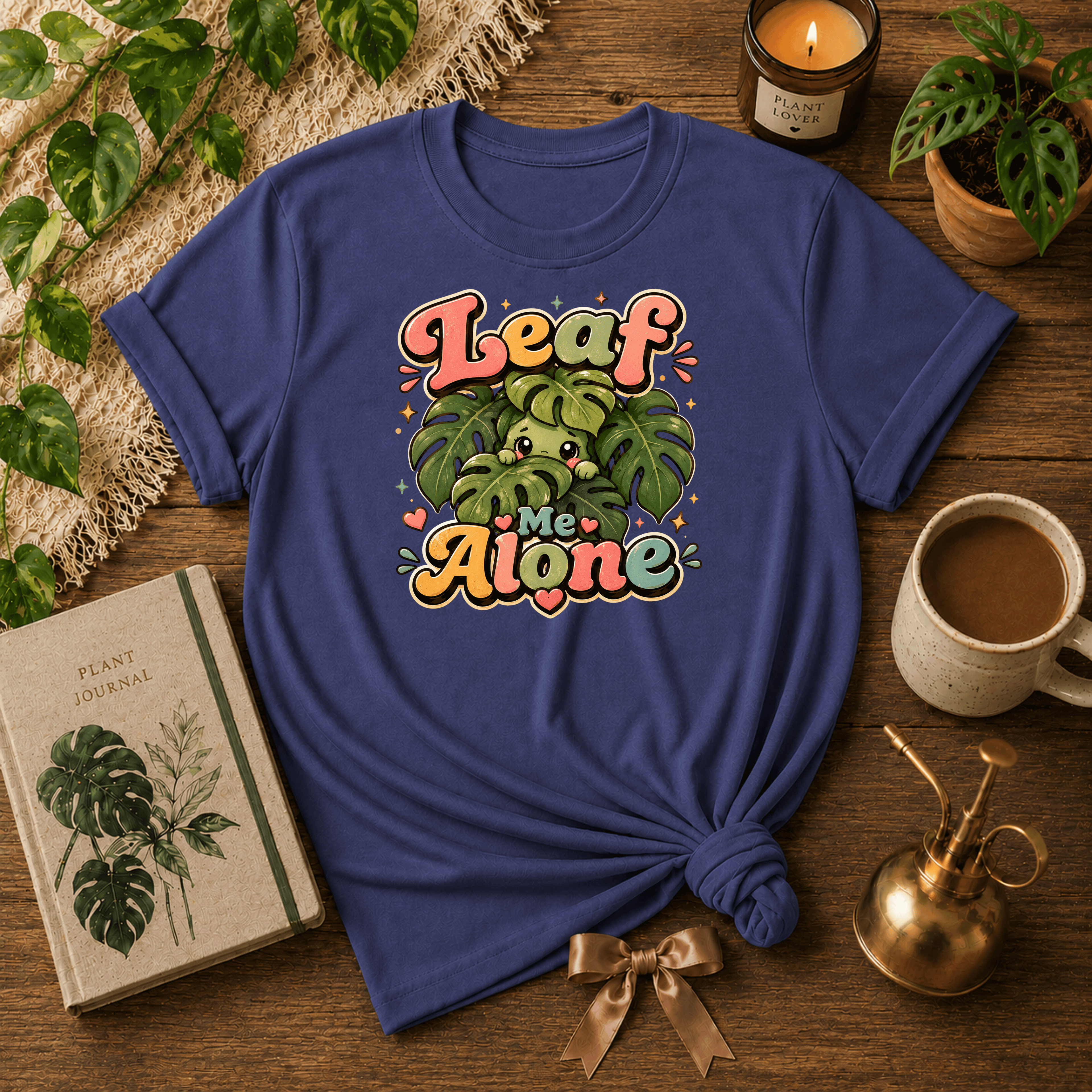Leaf Me Alone | Plant Lover Graphic T-Shirt