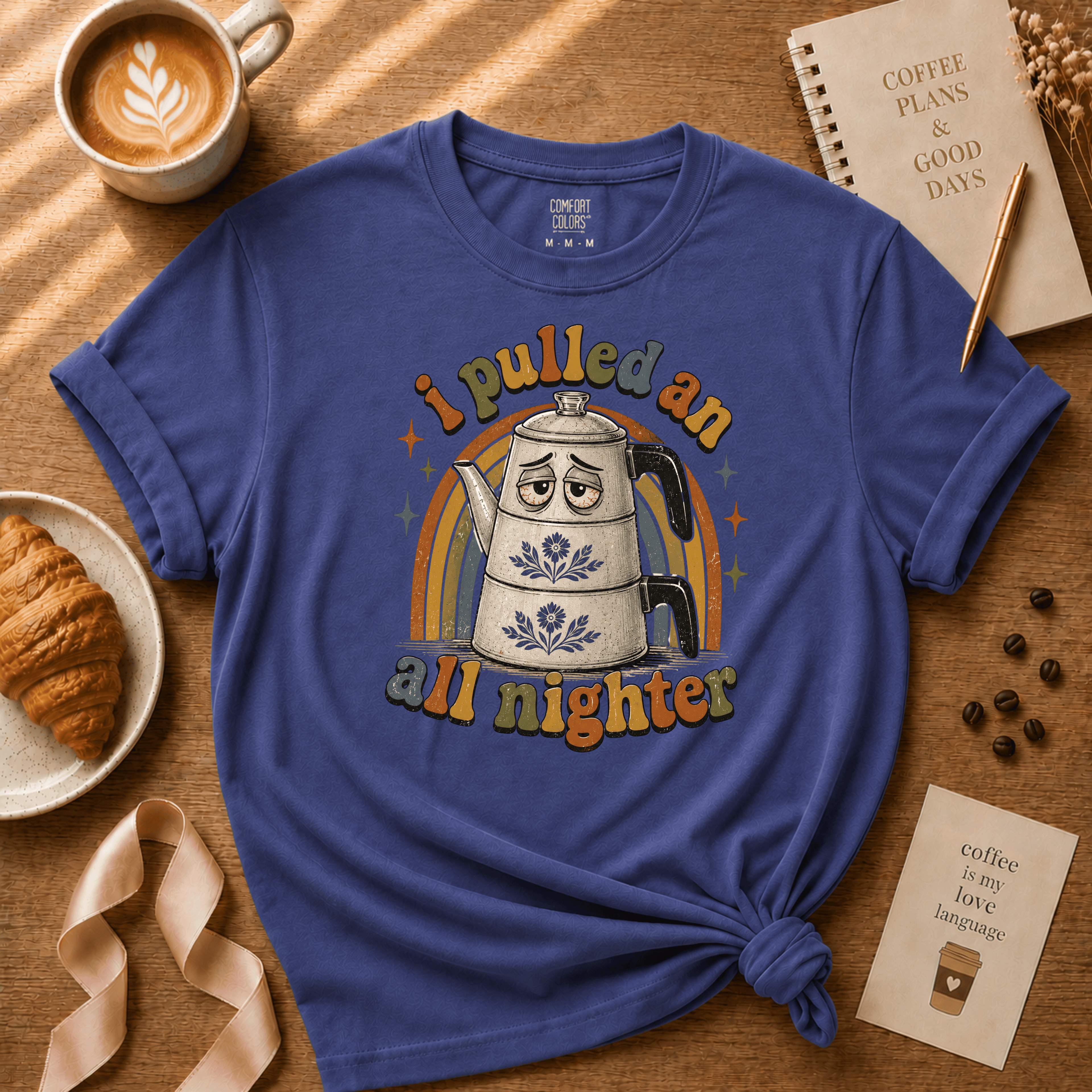 All Nighter | Coffee Lover Graphic T-Shirt