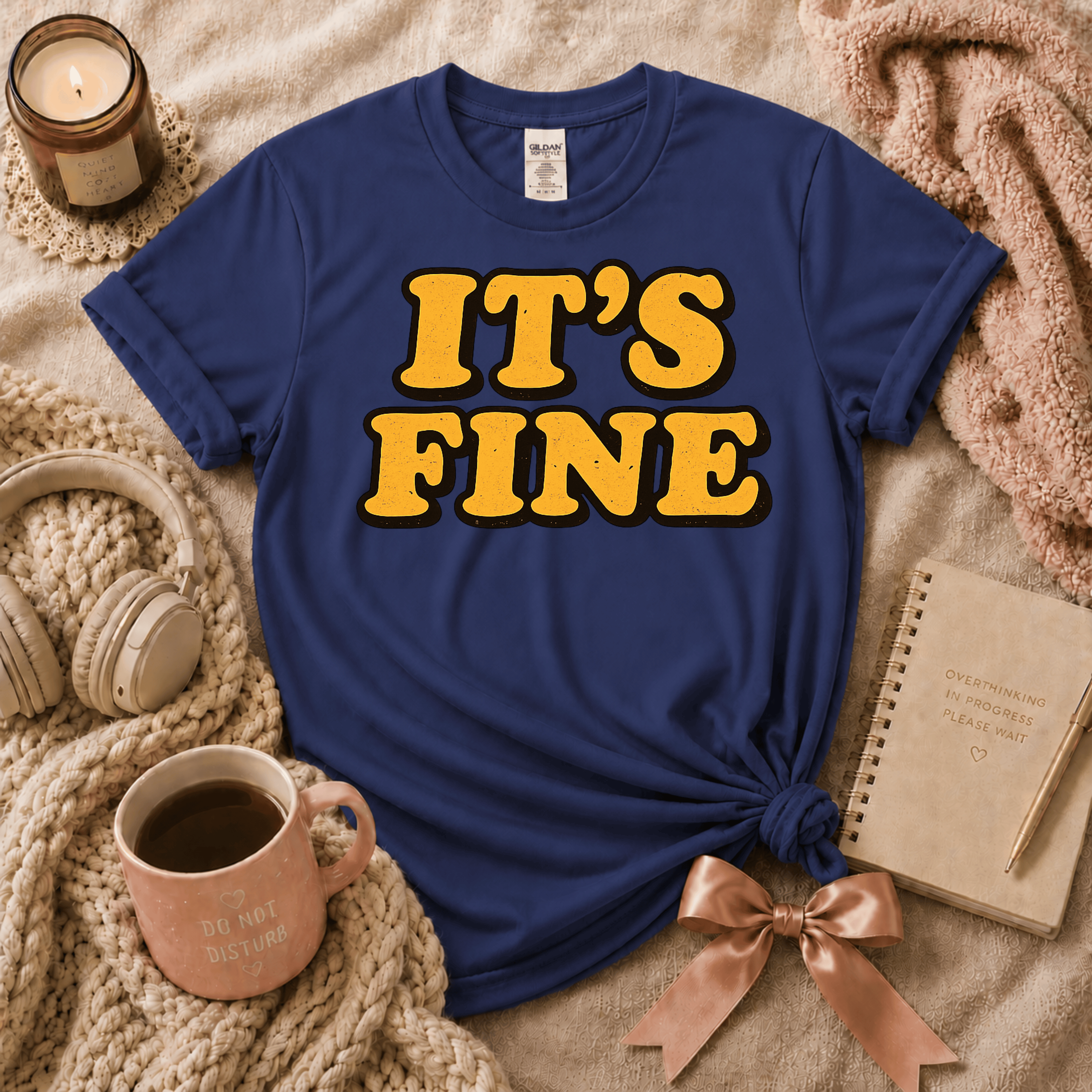It's Fine | Funny Introvert Graphic T-Shirt