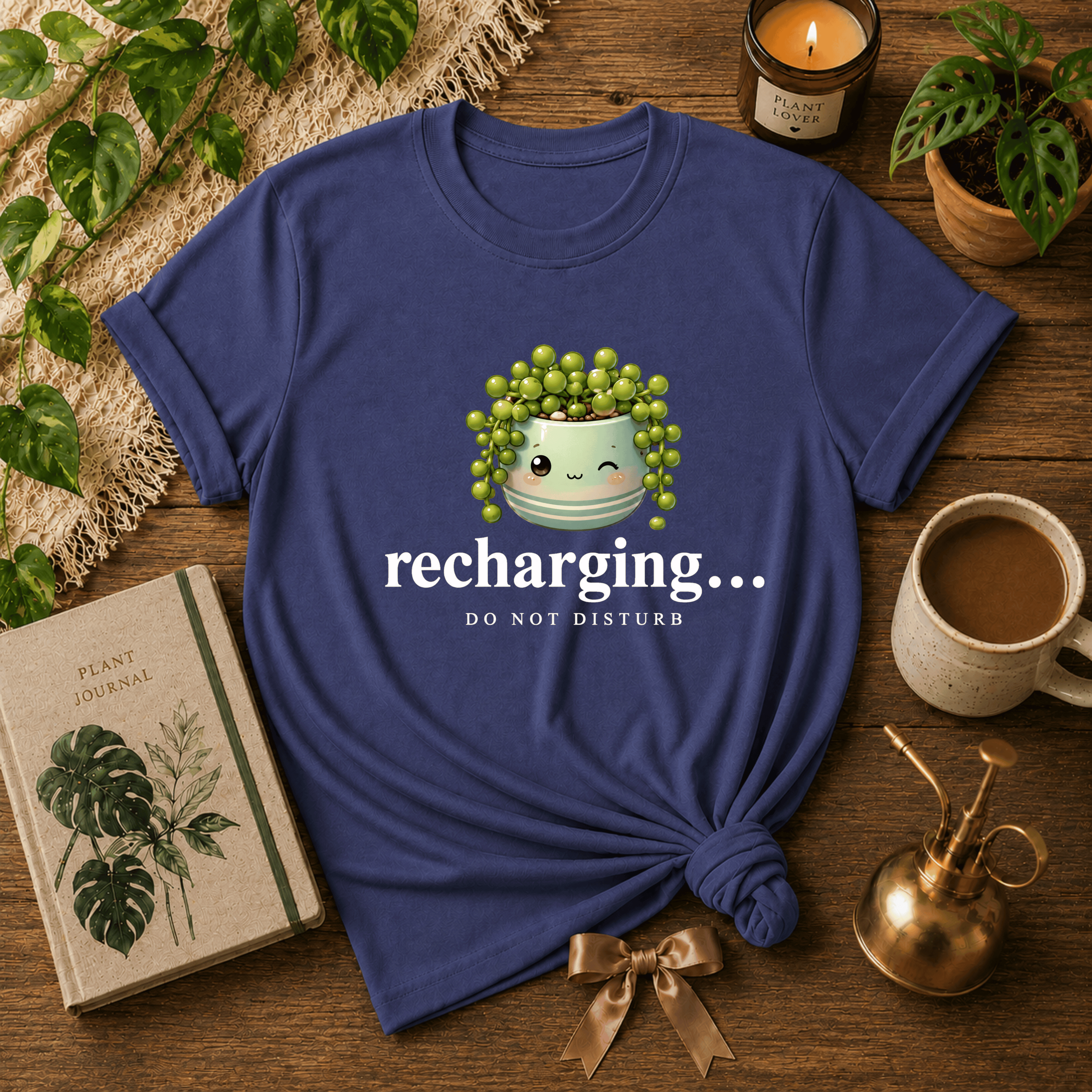 Recharging Succulent | Plant Lover Graphic T-Shirt